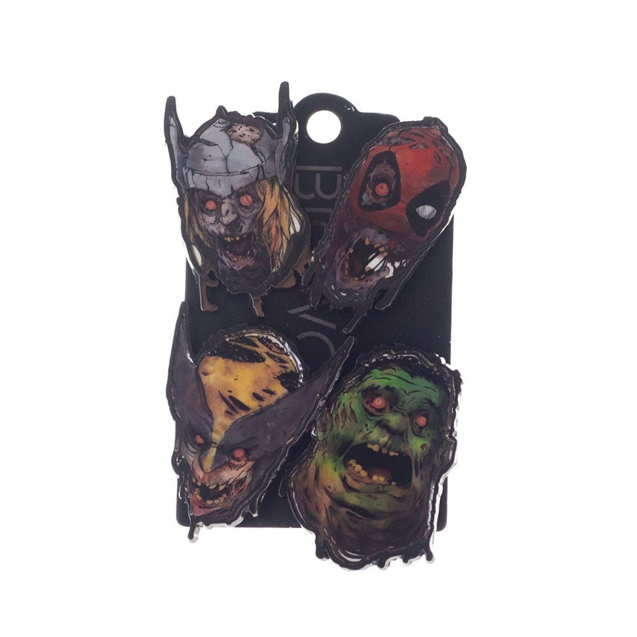 Marvel Zombies Comic Characters Lapel Pins 4-Piece Set