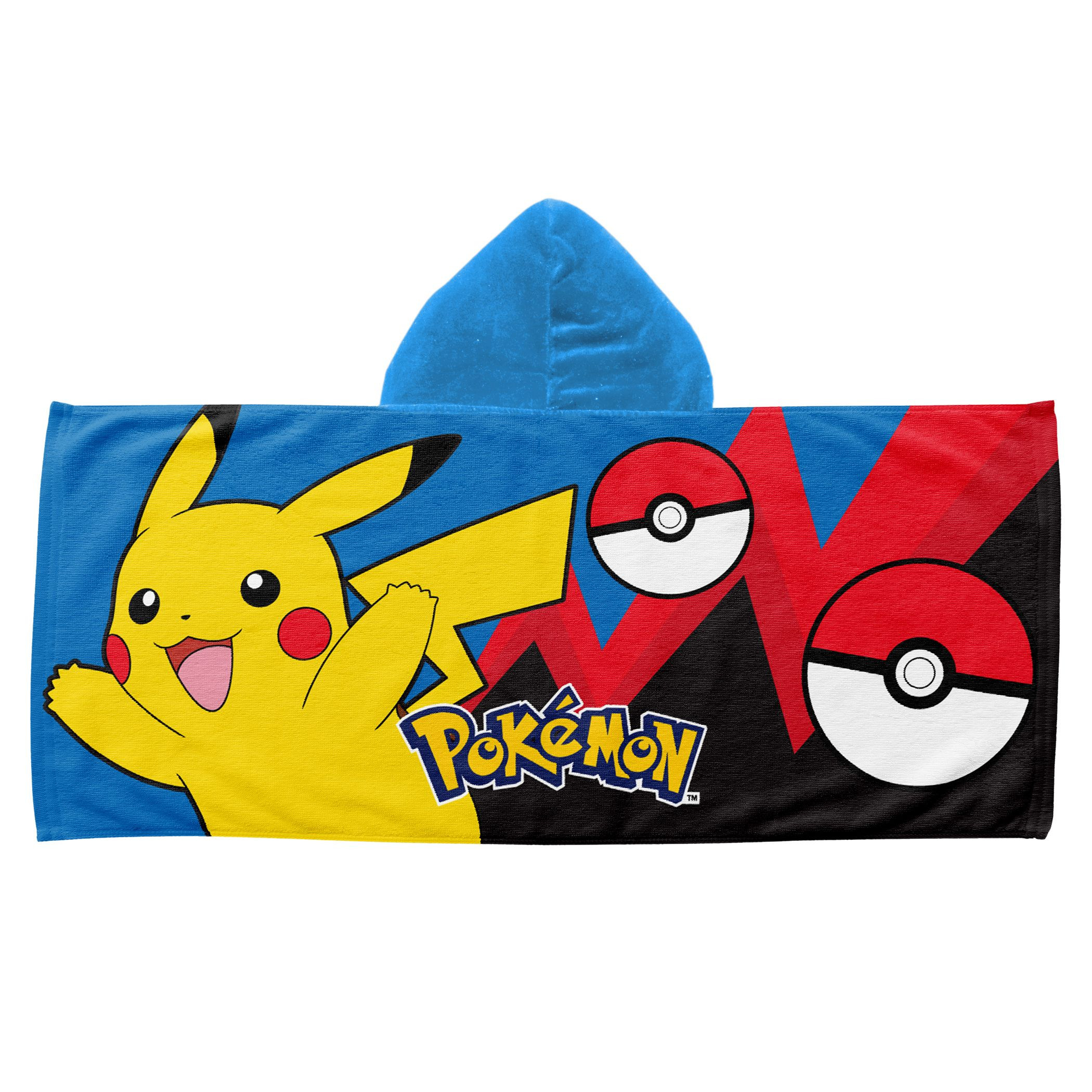 Pokemon Pikachu Bounce and Bolt Hooded Beach Towel