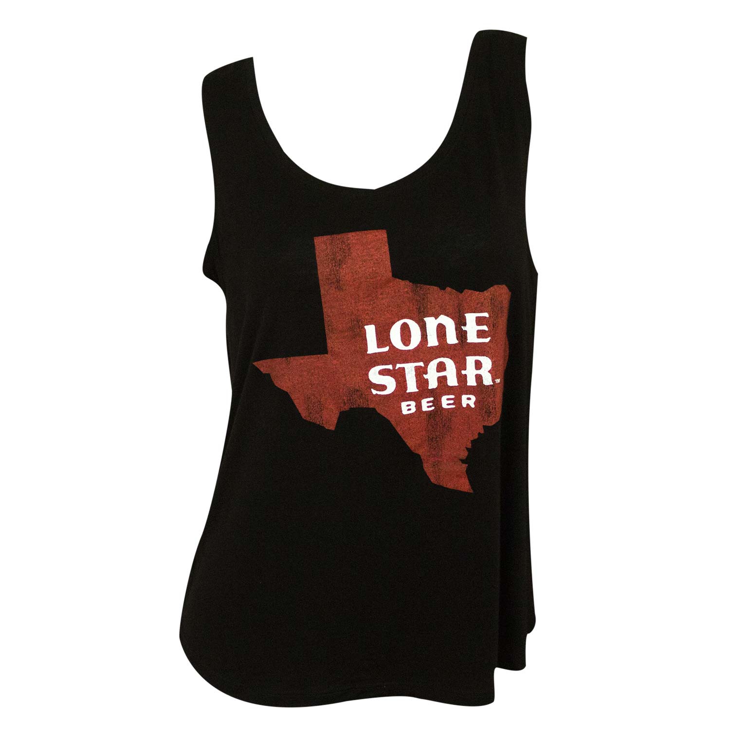 Lone Star Retro Brand Women's Black Texas Logo Tank Top