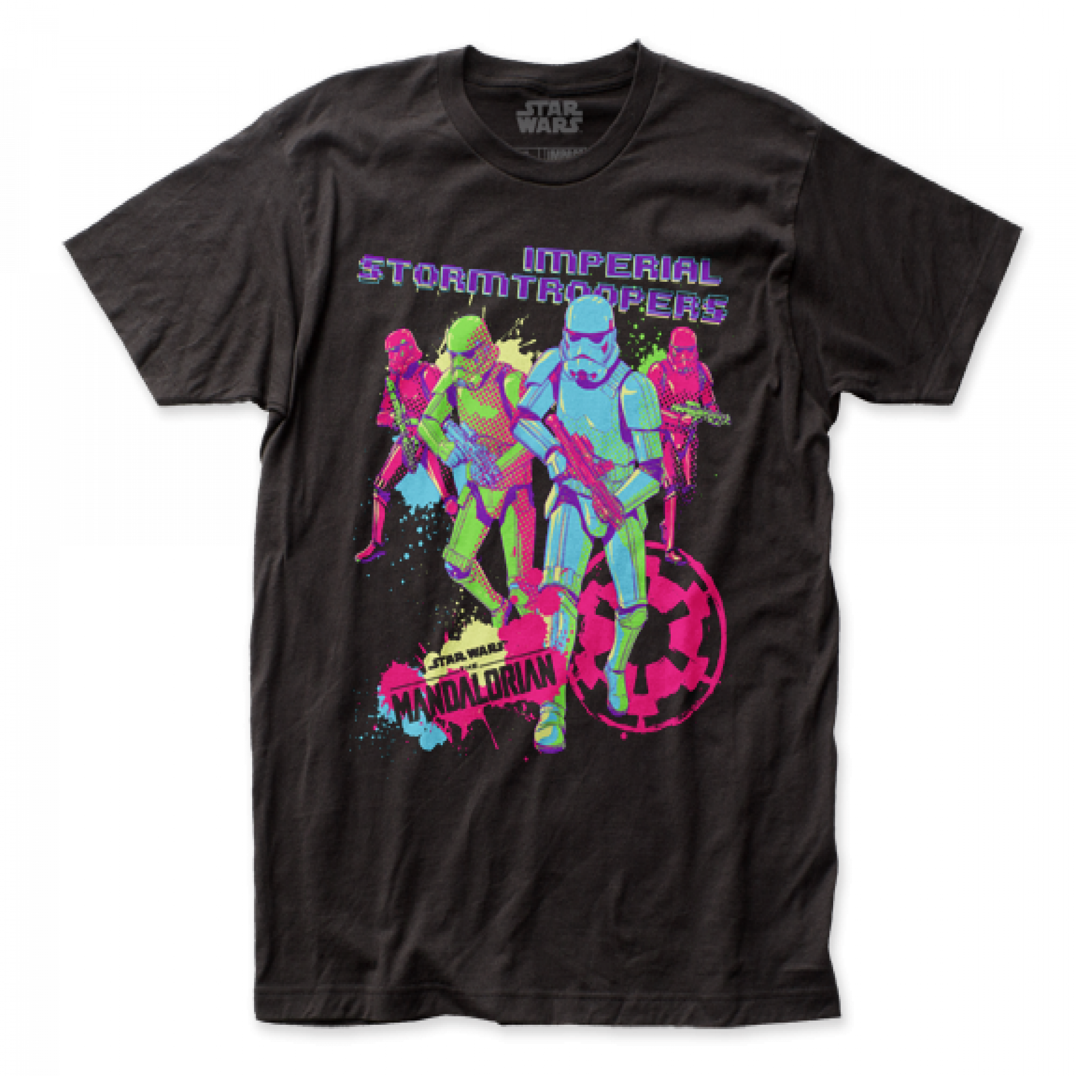 Star Wars The Mandalorian Neon Retro Styled Stormtroopers T-Shirt