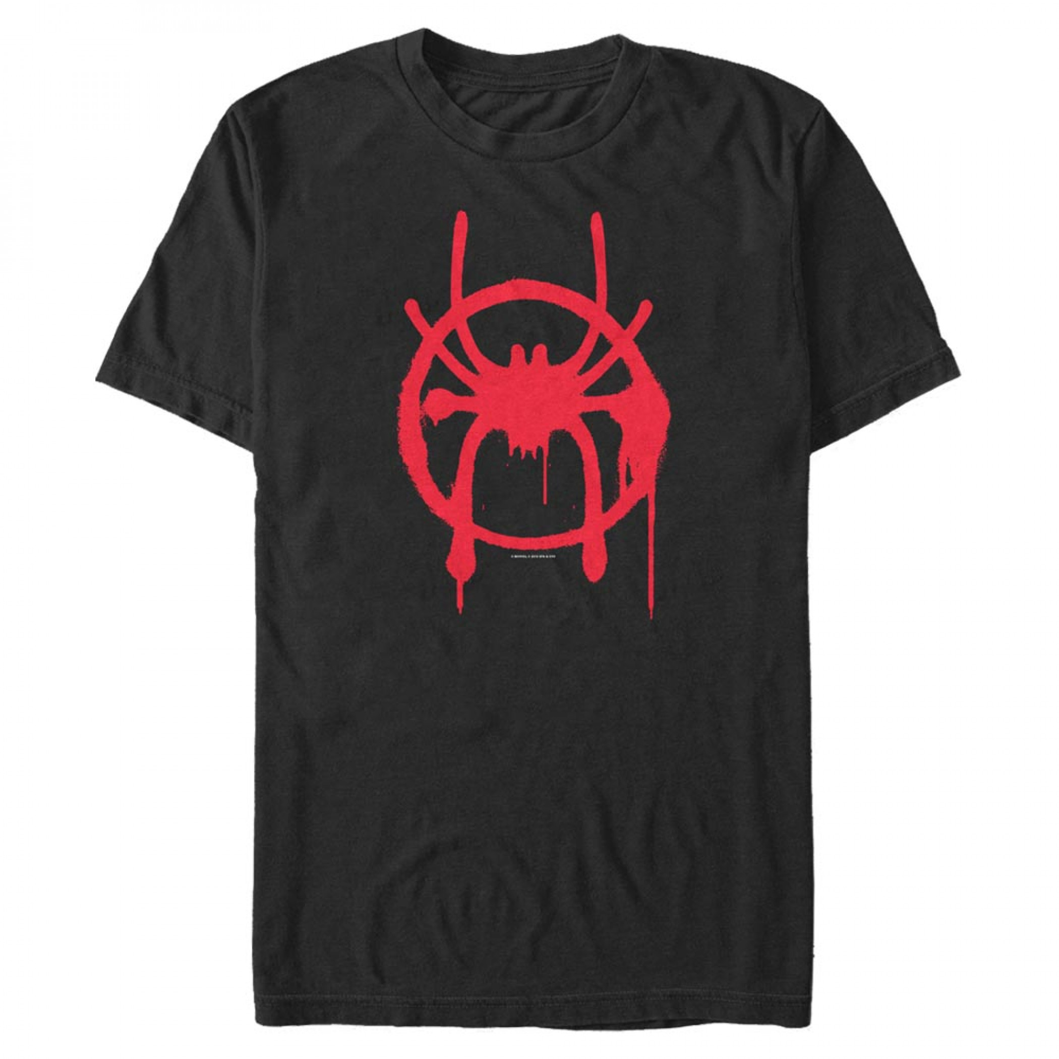 Spiderman Miles Morales Spray Paint Logo T-Shirt