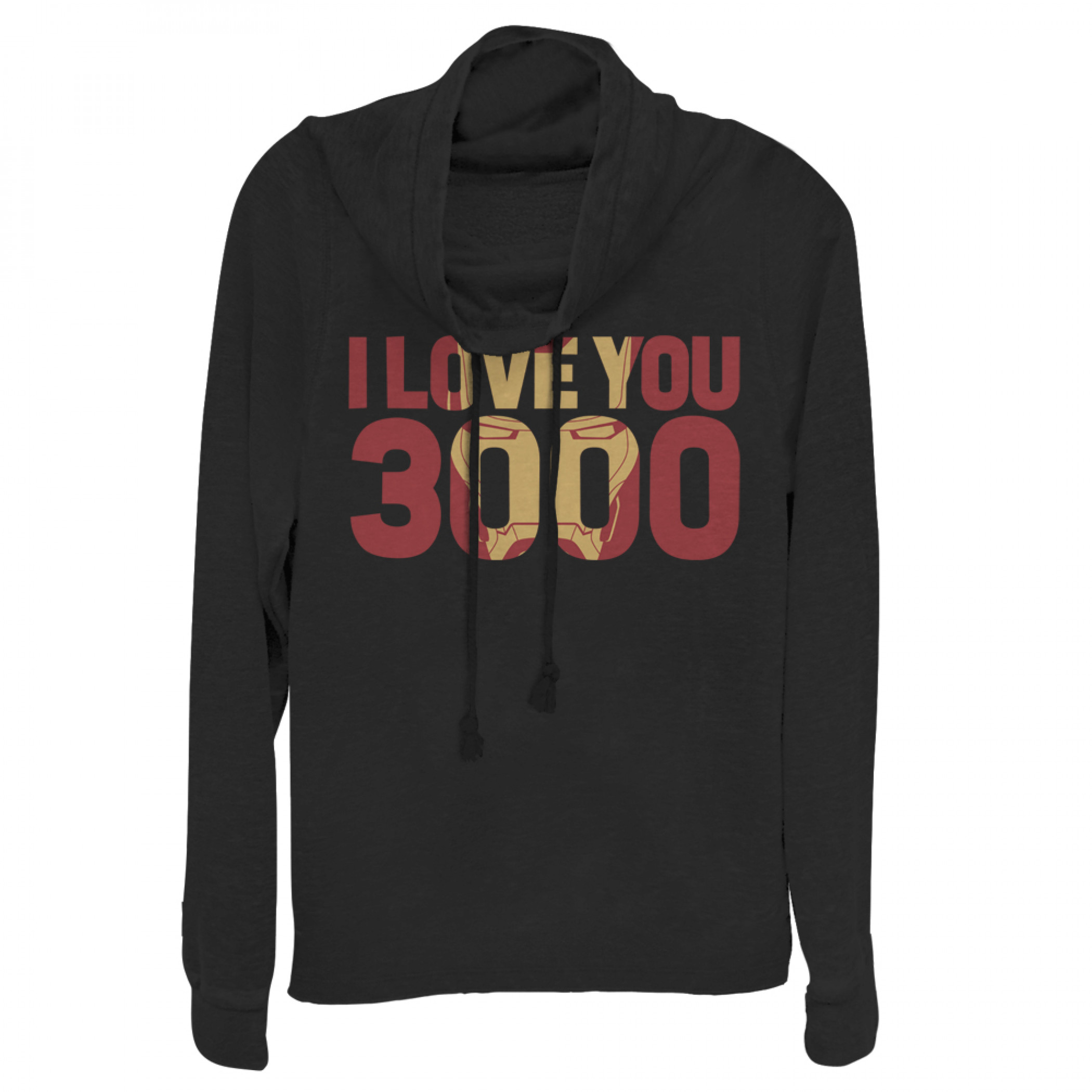 Marvel Iron Man Love 3000 Mask Cowl Neck Sweatshirt