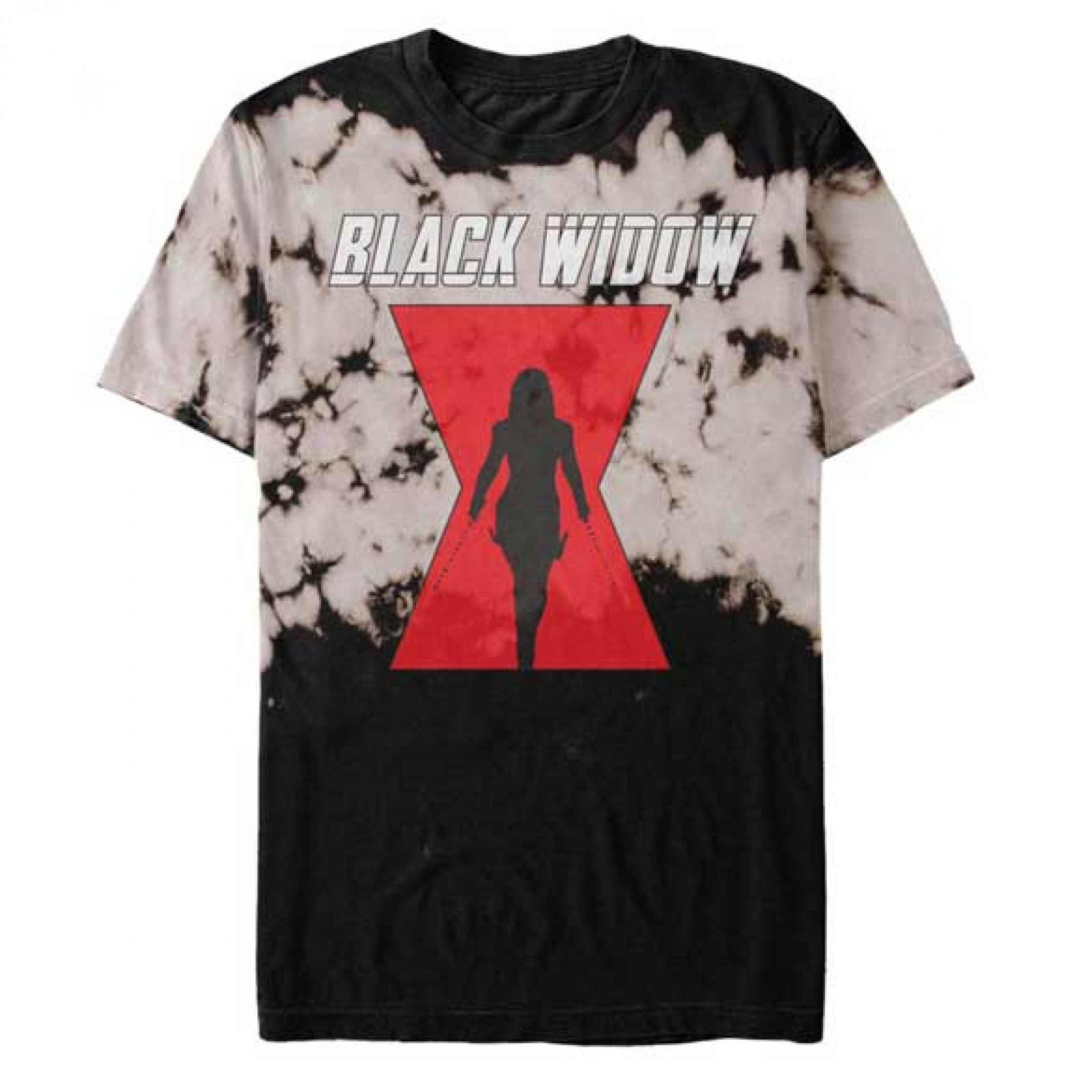 Black Widow Movie Symbol Tie-Dye T-Shirt