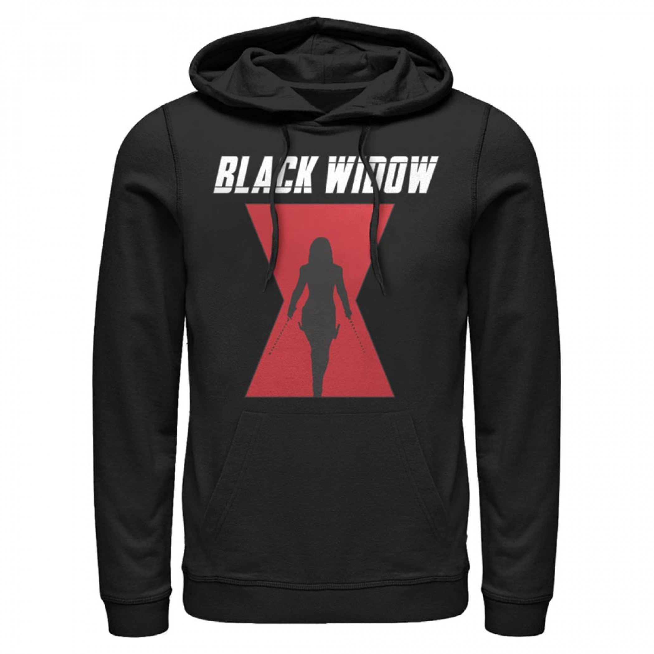 Black Widow Silhouette Logo Hoodie