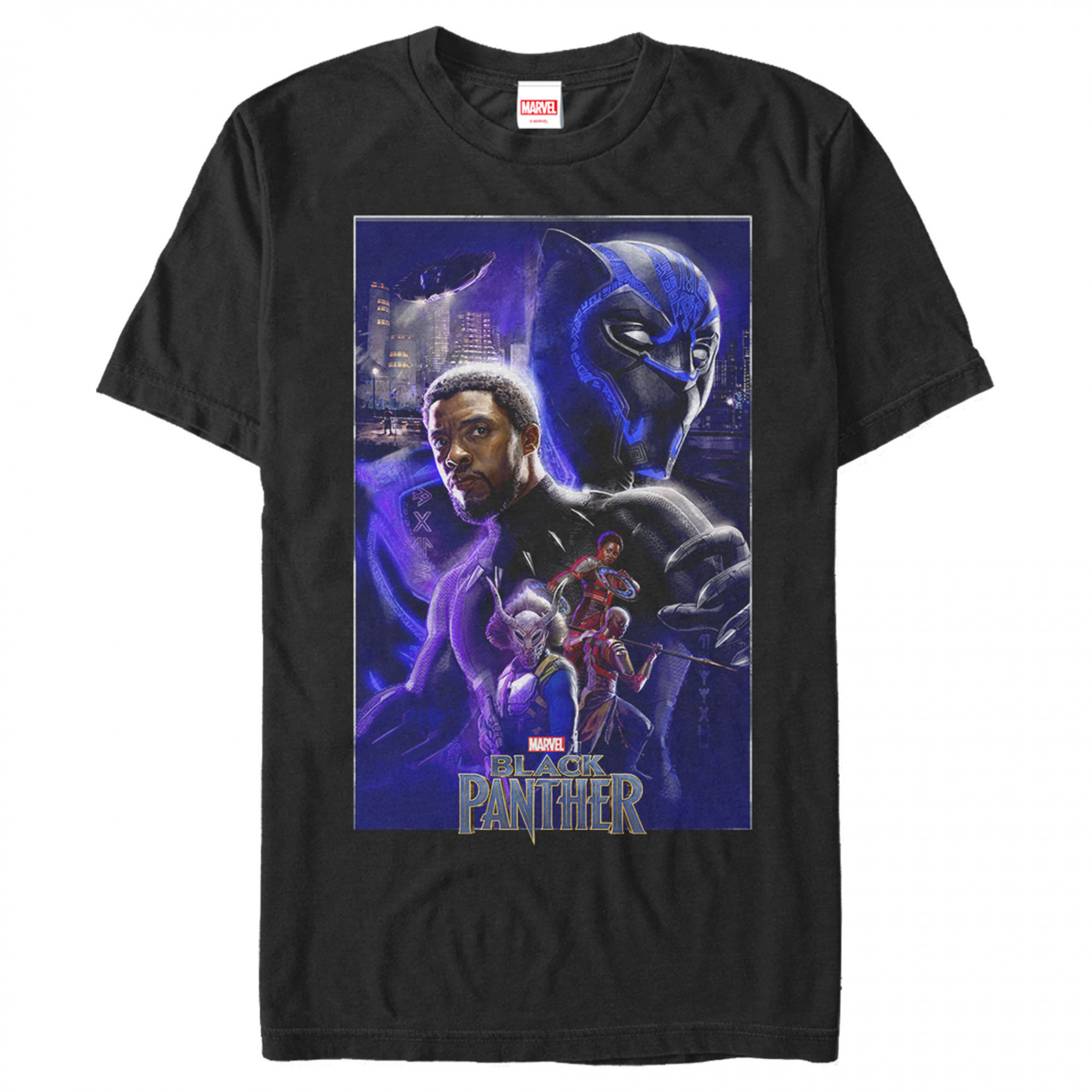 Black Panther Marvel Movie Poster T-Shirt