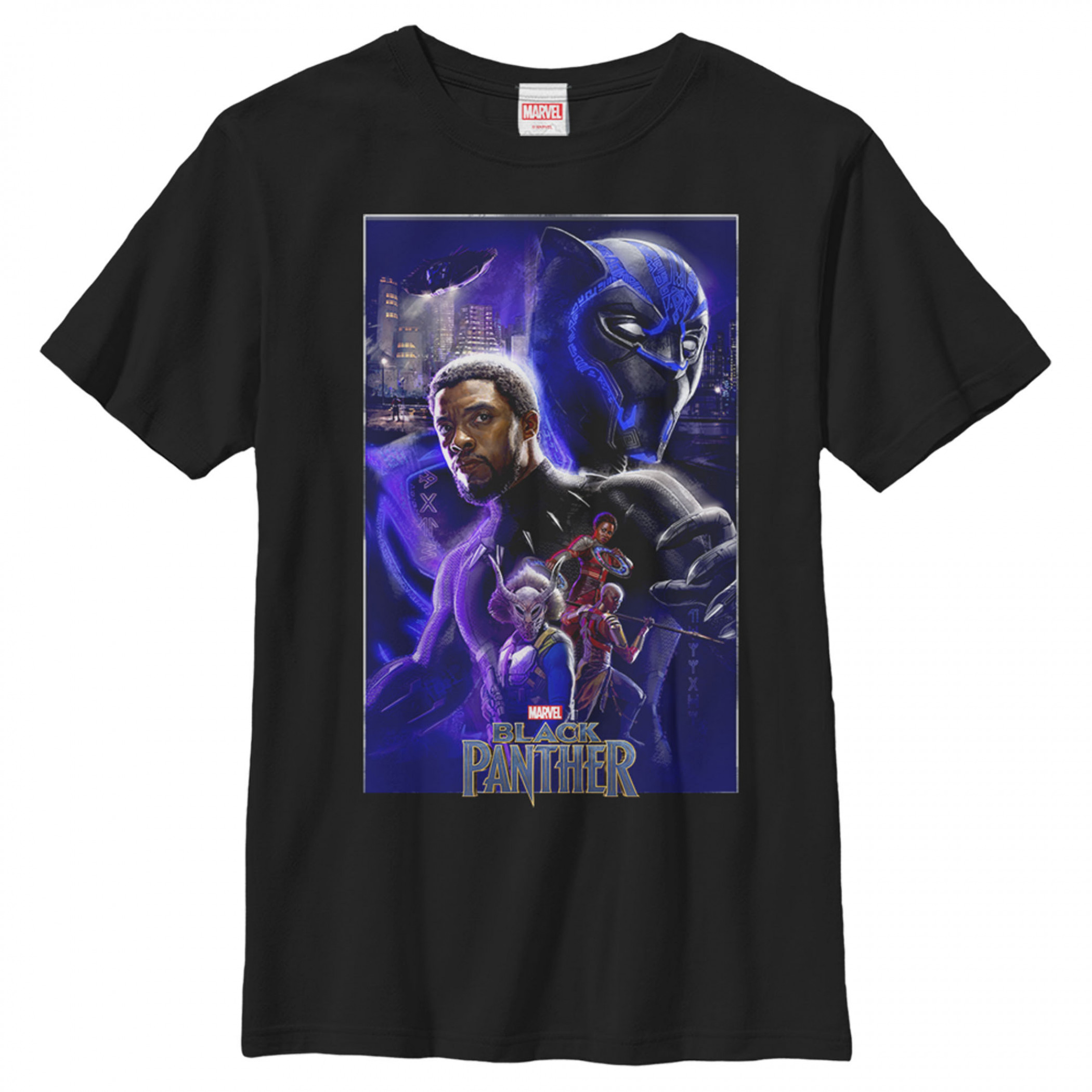 Black Panther Marvel Movie Poster Boy's T-Shirt