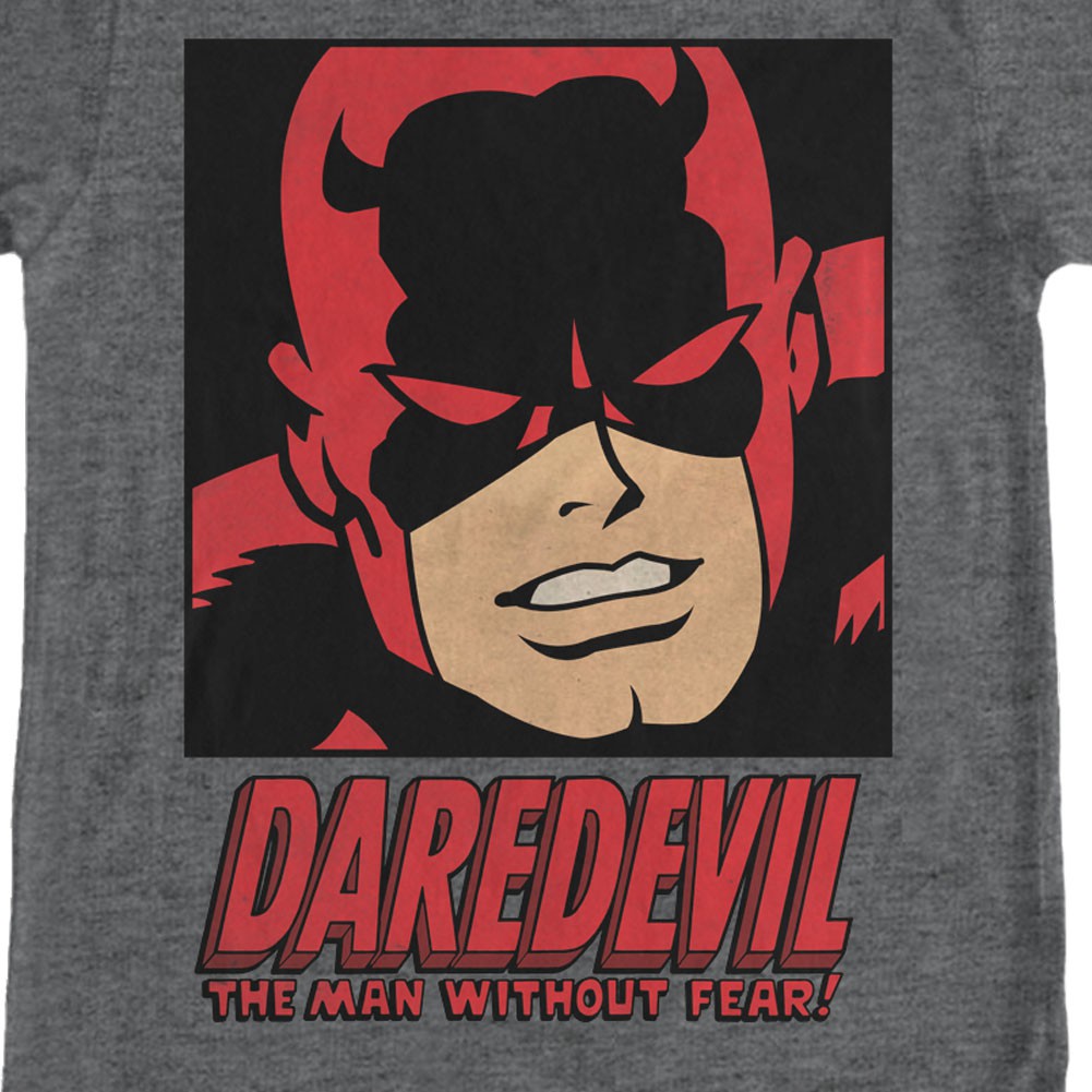 Daredevil Man Without Fear Gray T-Shirt