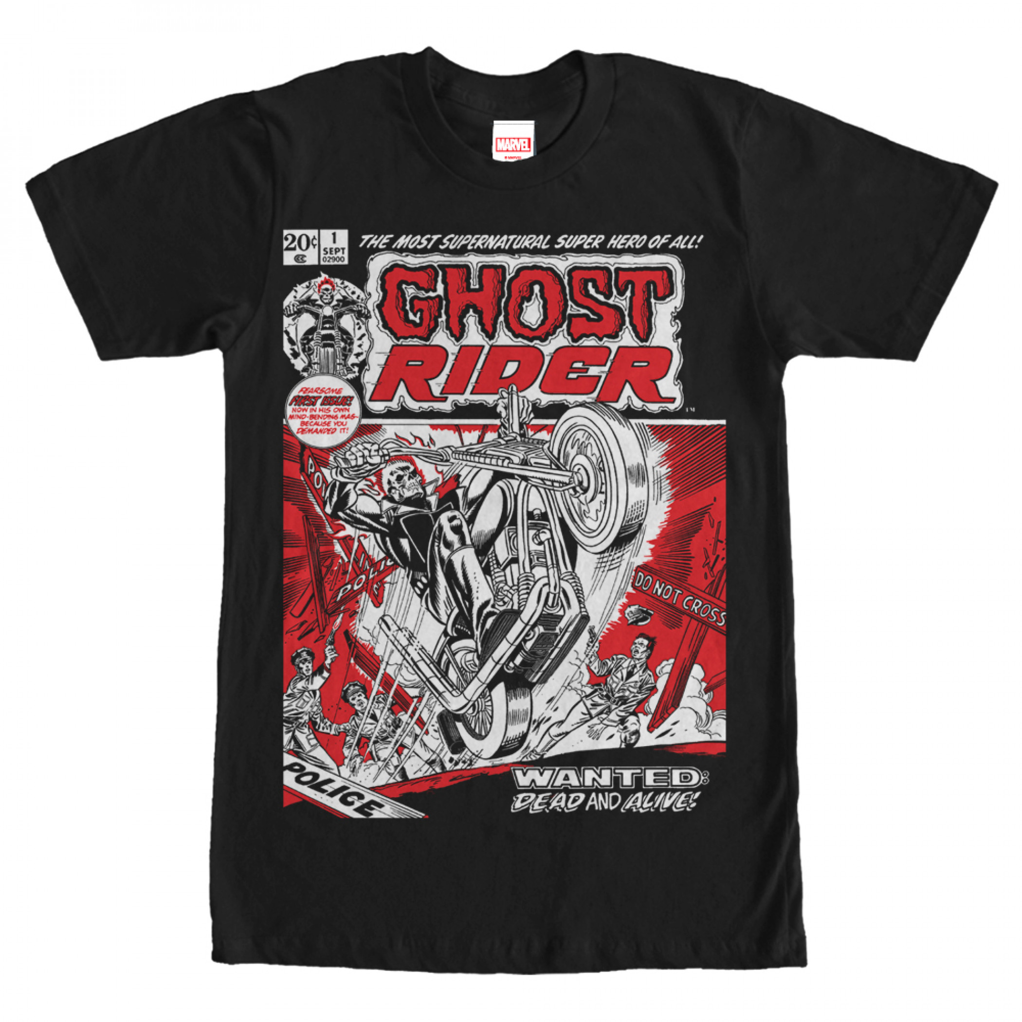 Ghost Rider Comic Book Cover Print T-Shirt