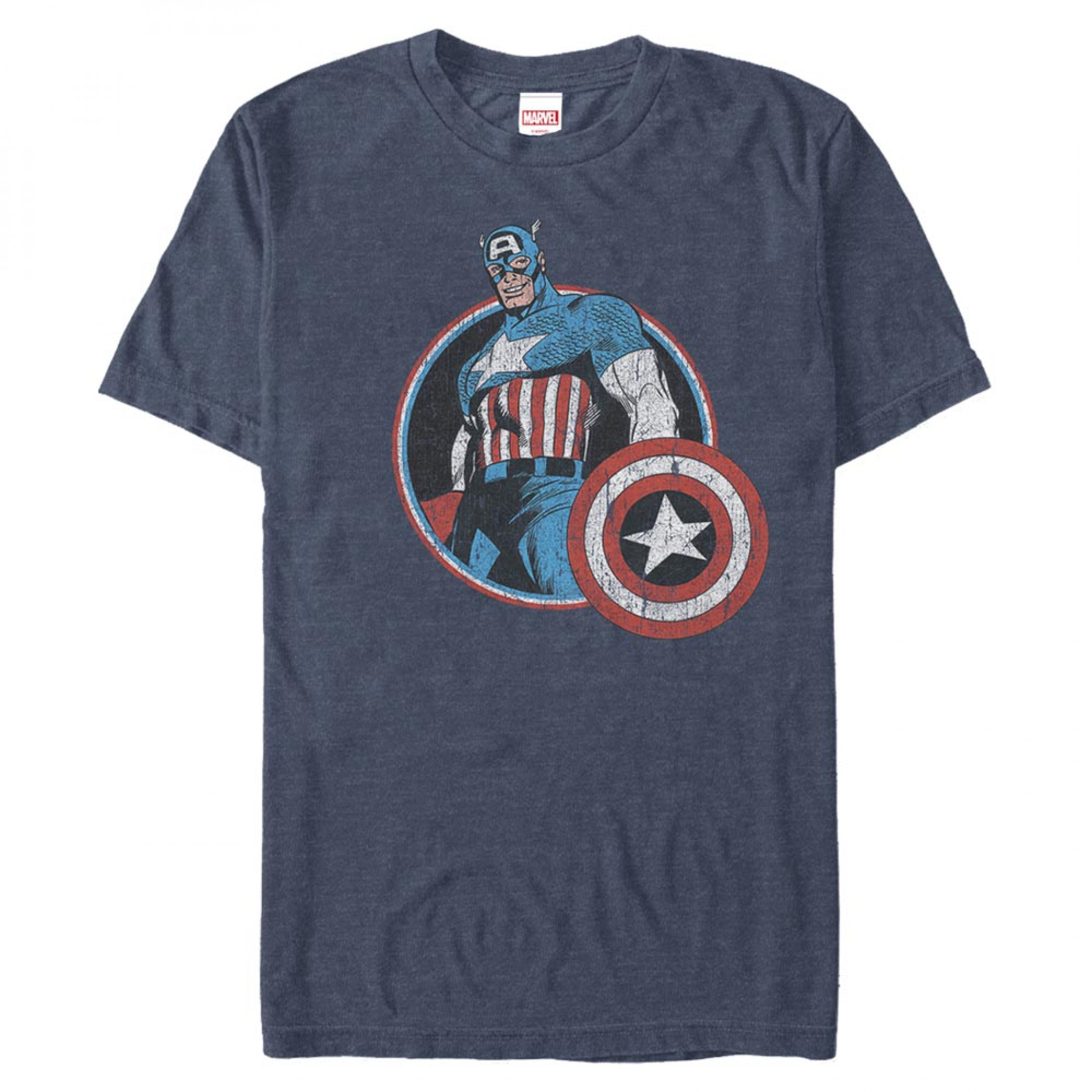 Retro Vintage Captain America T-Shirt - SuperHeroStuff