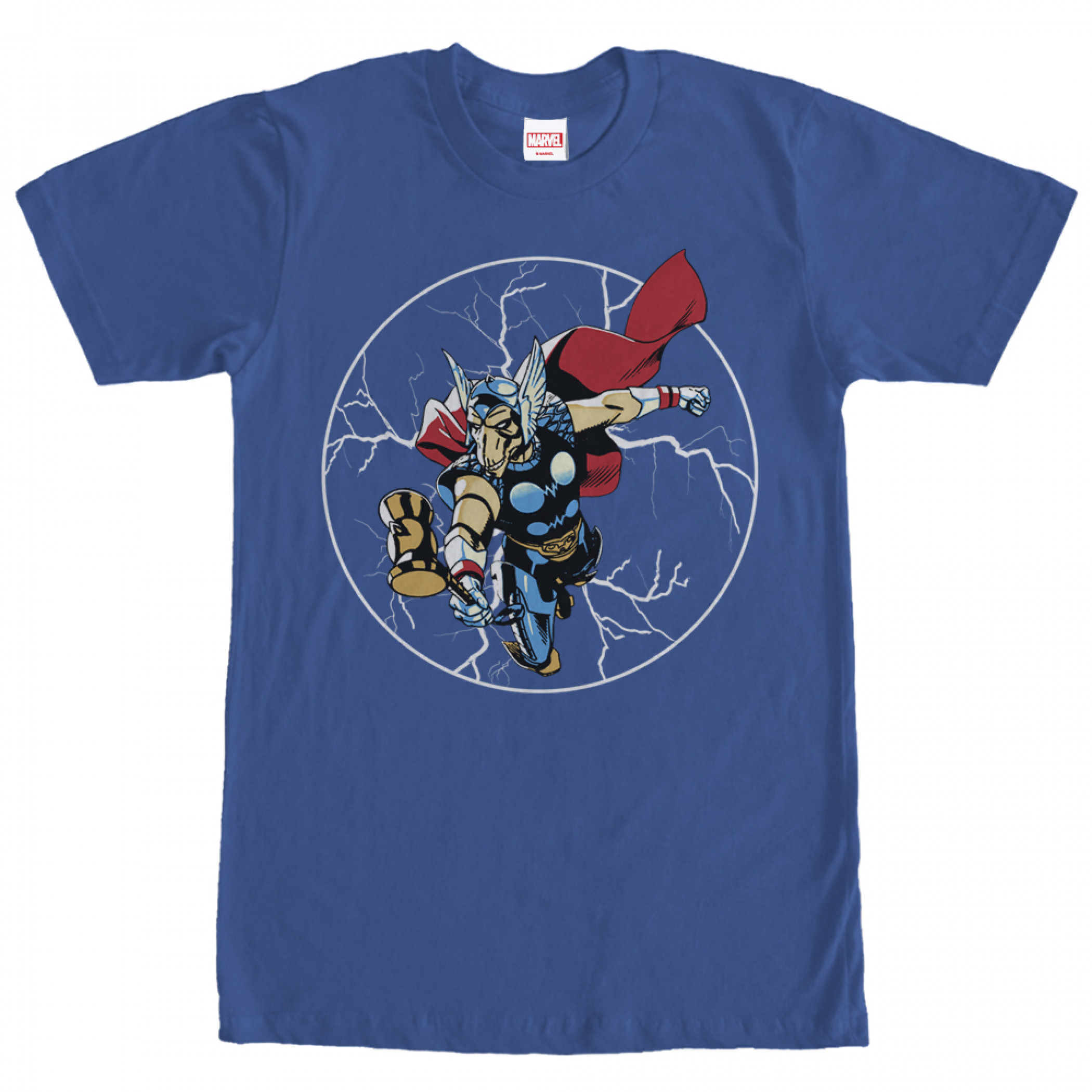 Thor Bill Lightning Men's Blue T-Shirt