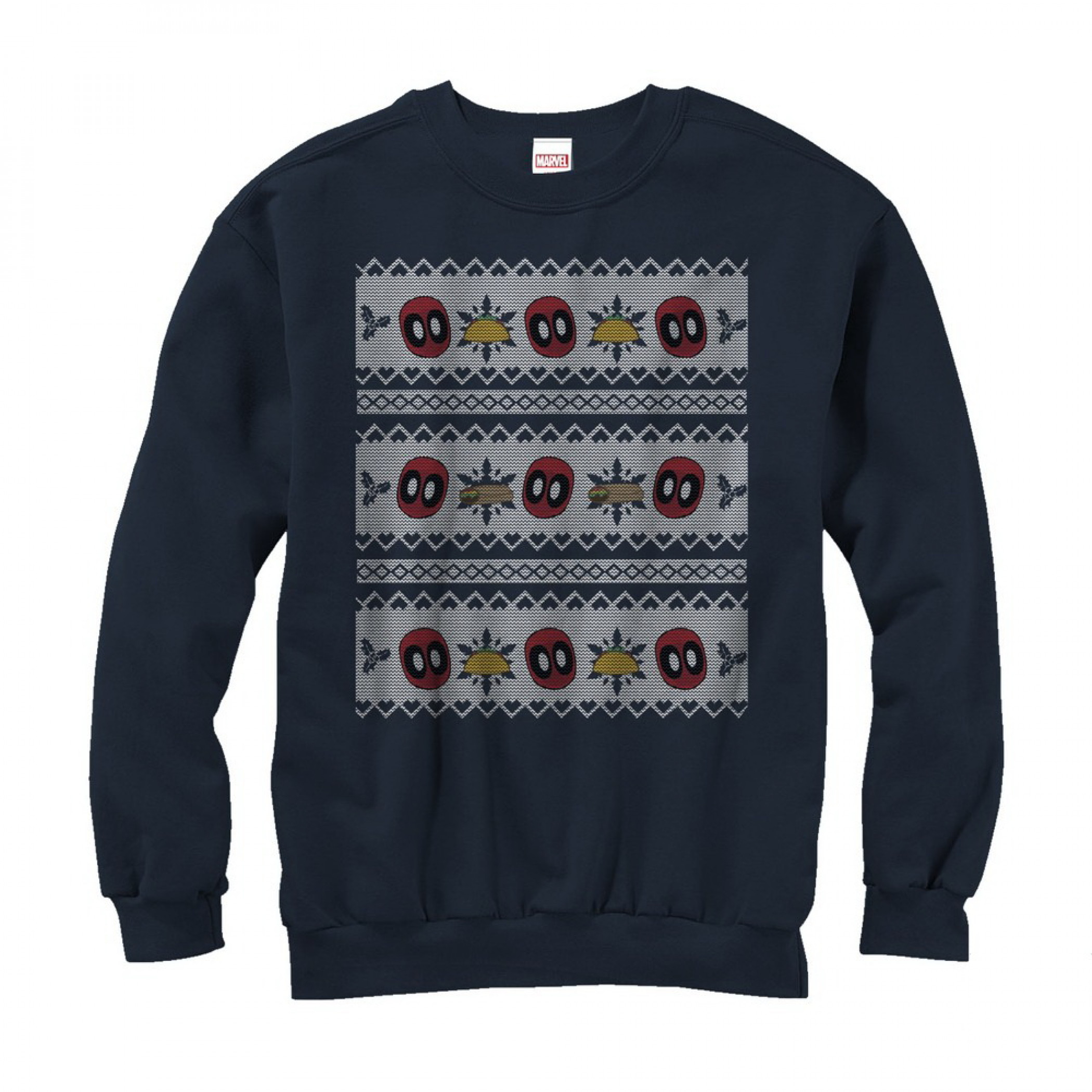 Deadpool Tacos Ugly Christmas Sweater Design Sweatshirt