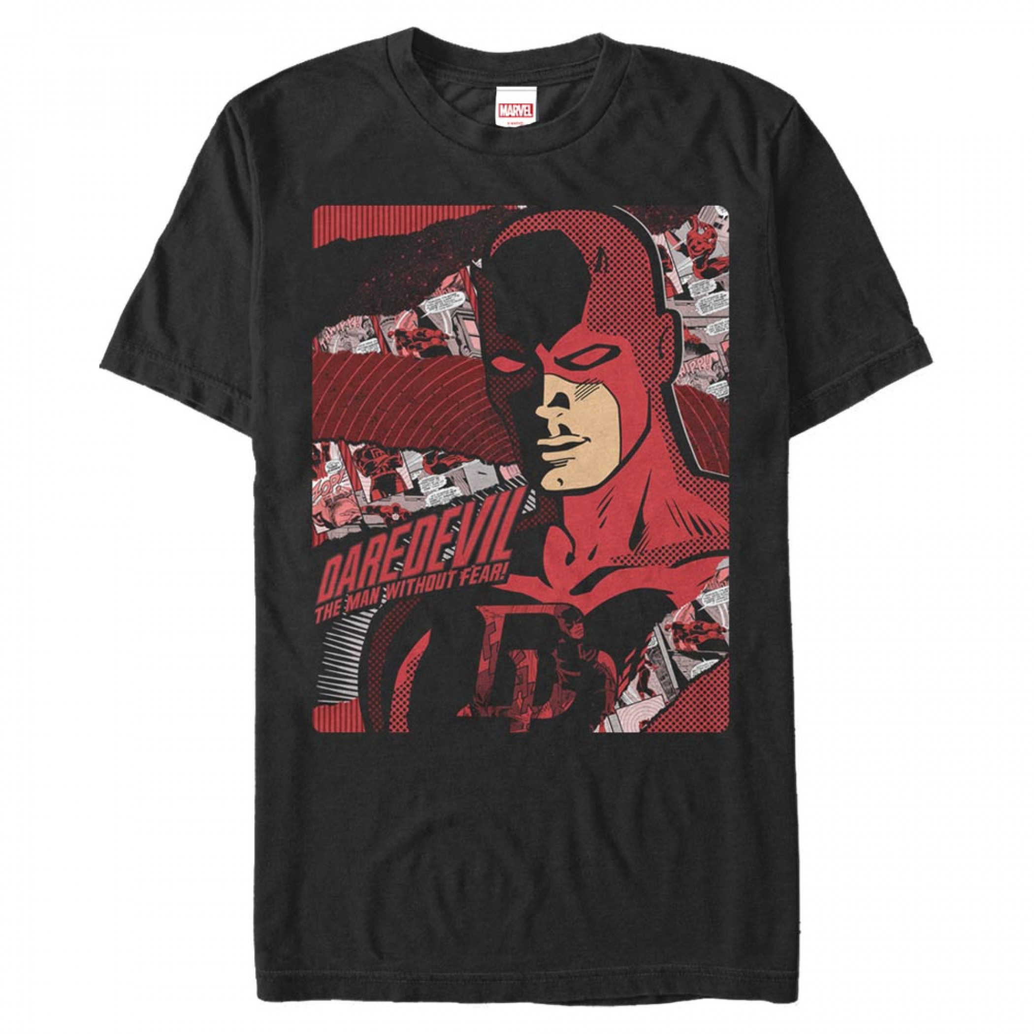 Daredevil Comic Man without Fear Collage T-Shirt