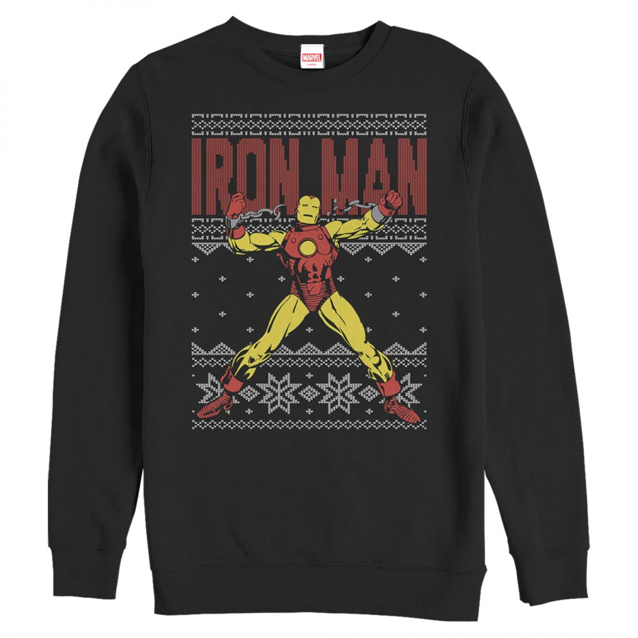 Marvel Iron Man Ugly Black Sweatshirt