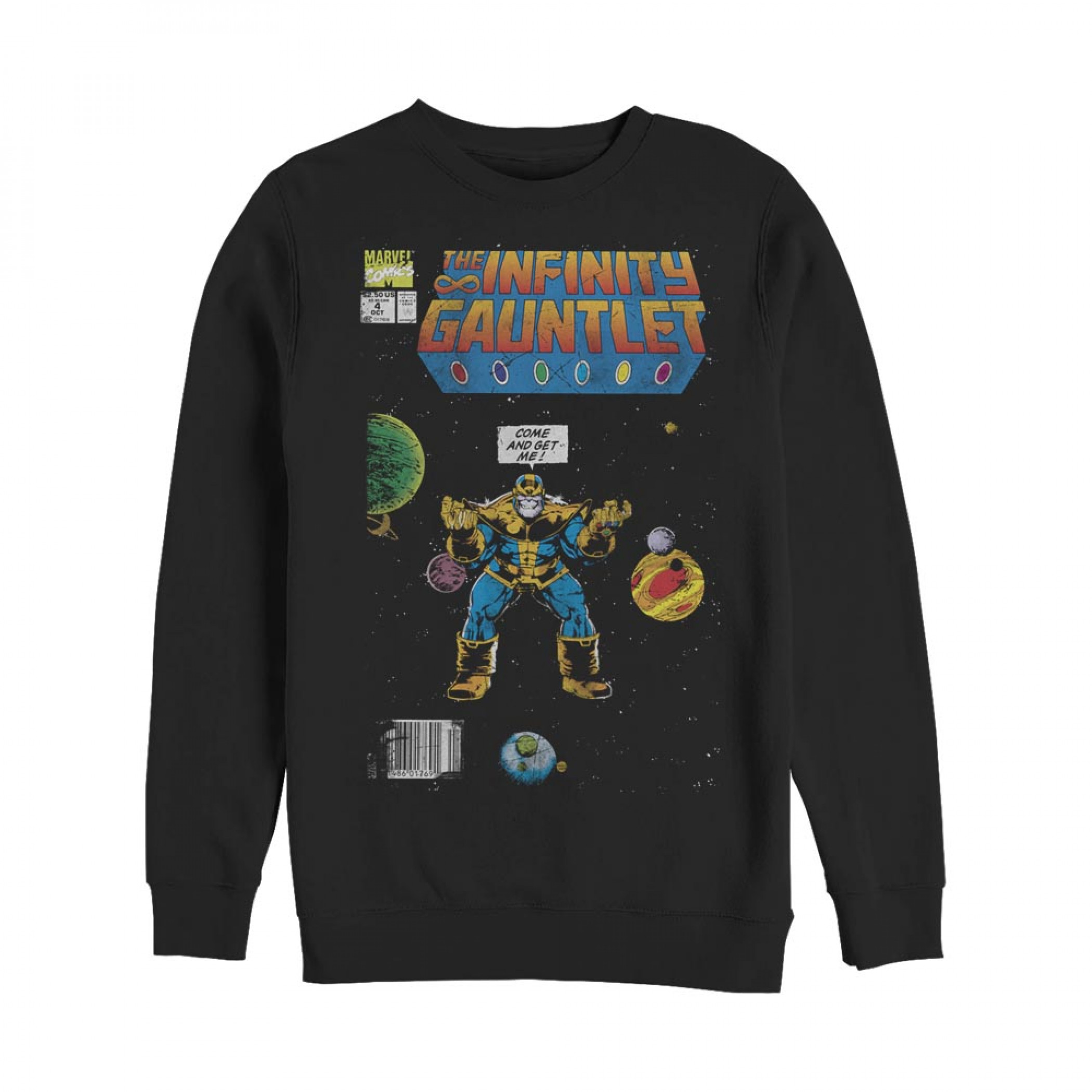 Marvel Thanos Infinity Gauntlet Comic Book Sweatshirt