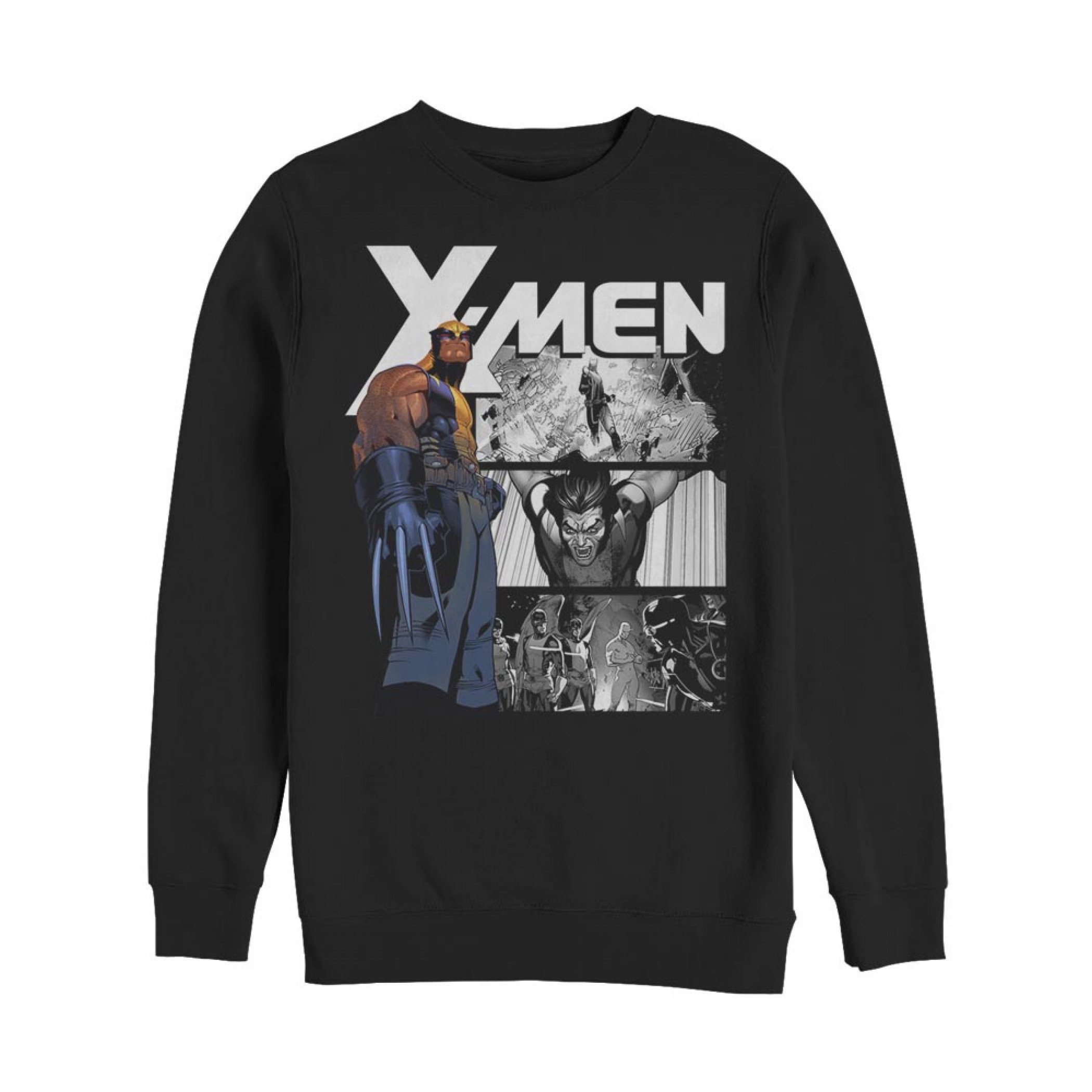 Marvel X-Men Wolverine Panels Black Sweatshirt