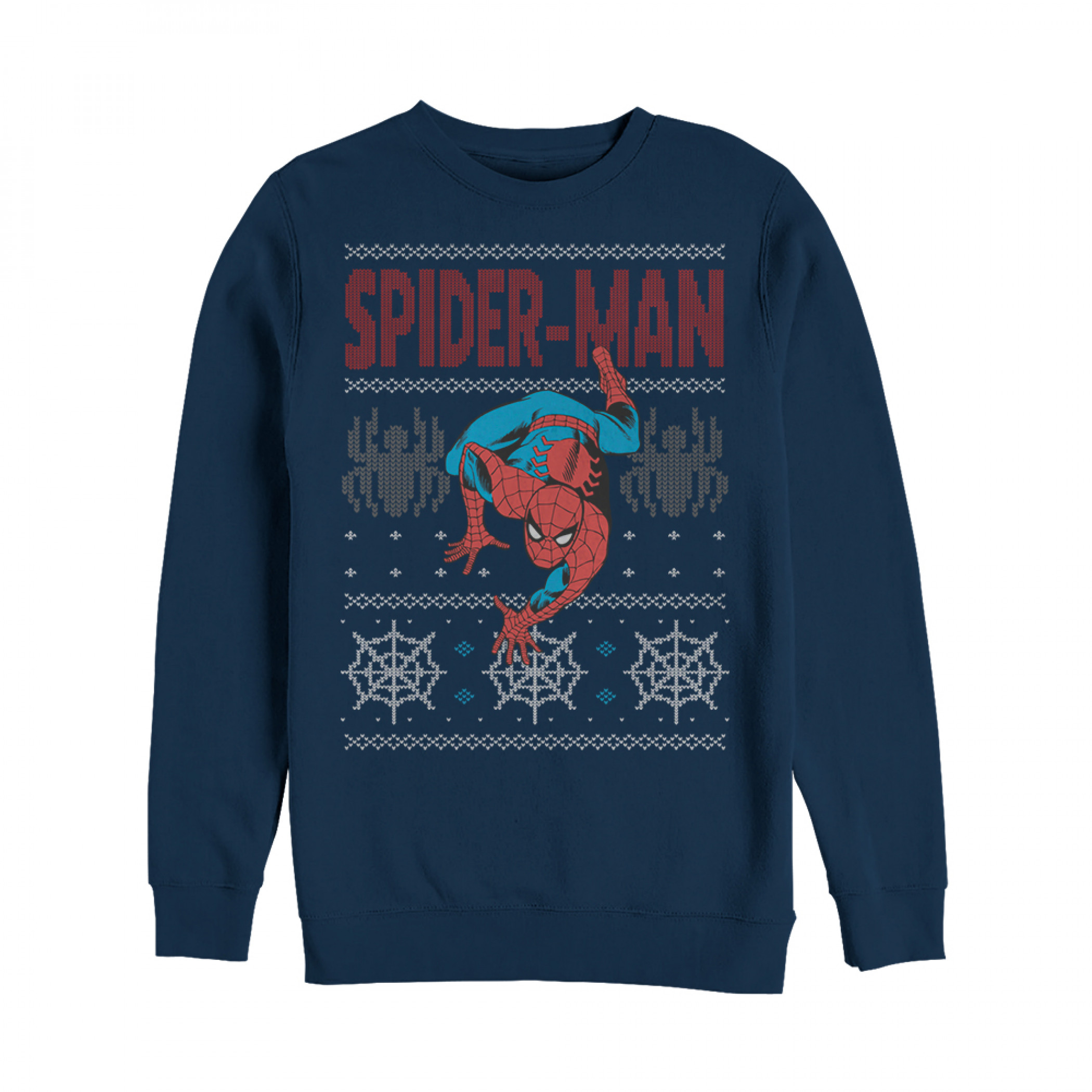 Spiderman Ugly Christmas Sweater Design Sweatshirt