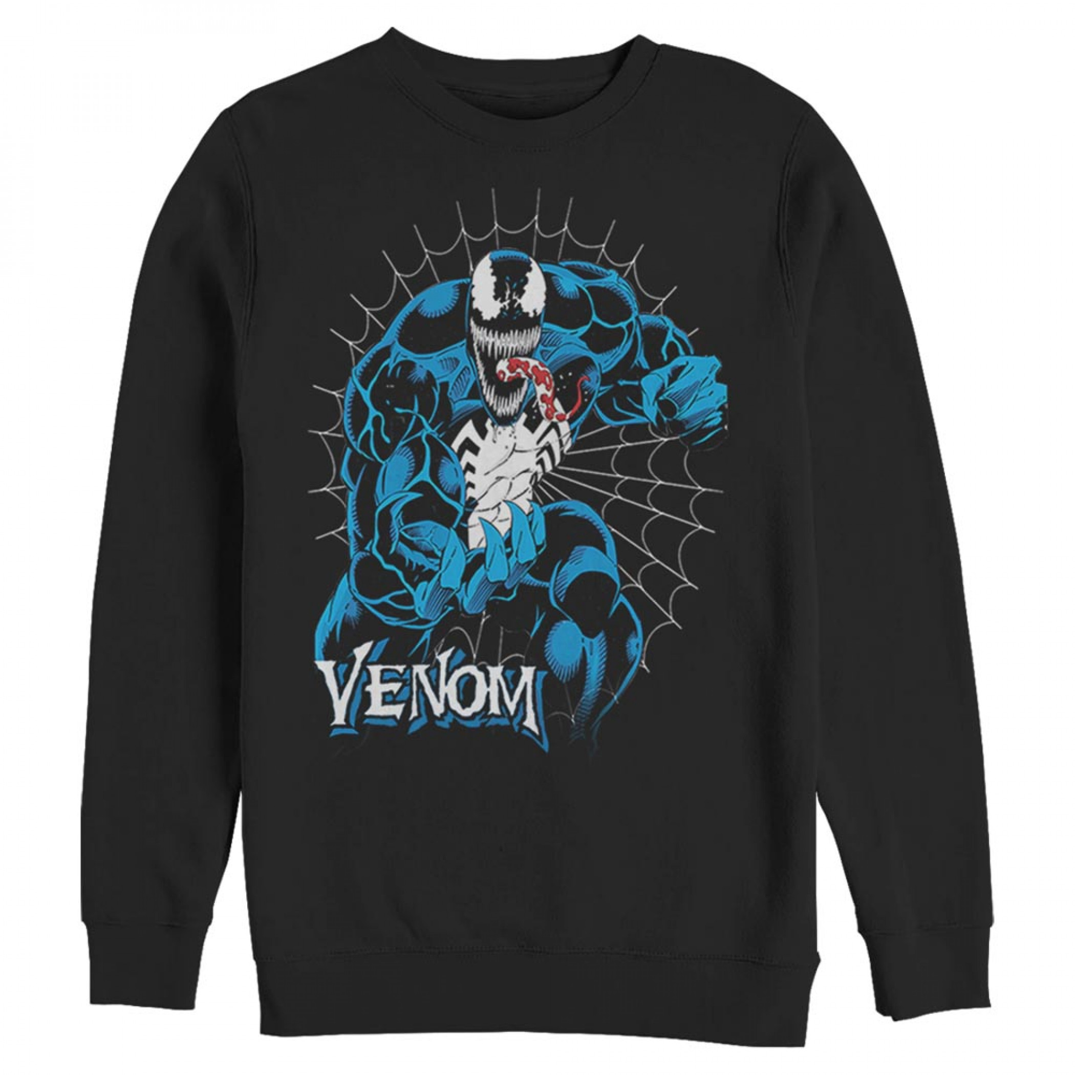 Venom Tangled in the Web Retro Design Sweatshirt