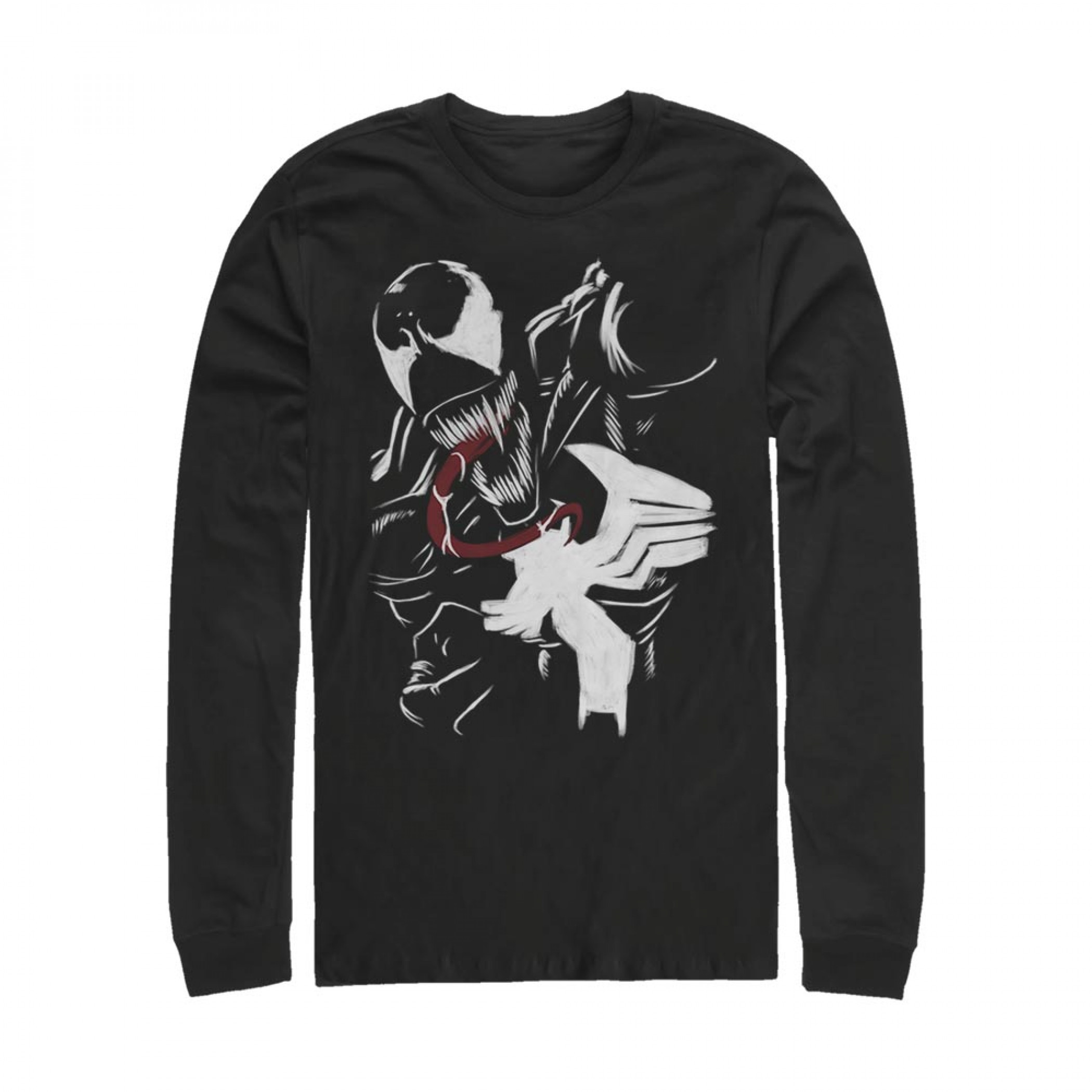 Marvel Venom Paint Print Long Sleeve Shirt