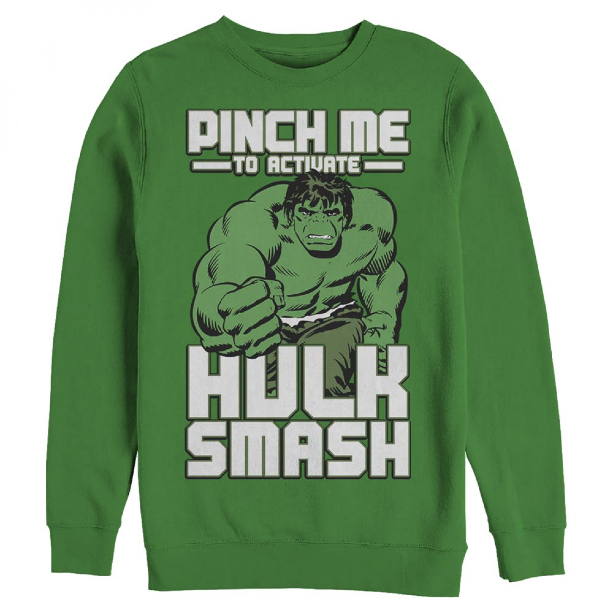 Hulk Pinch Me Smash Green Sweatshirt