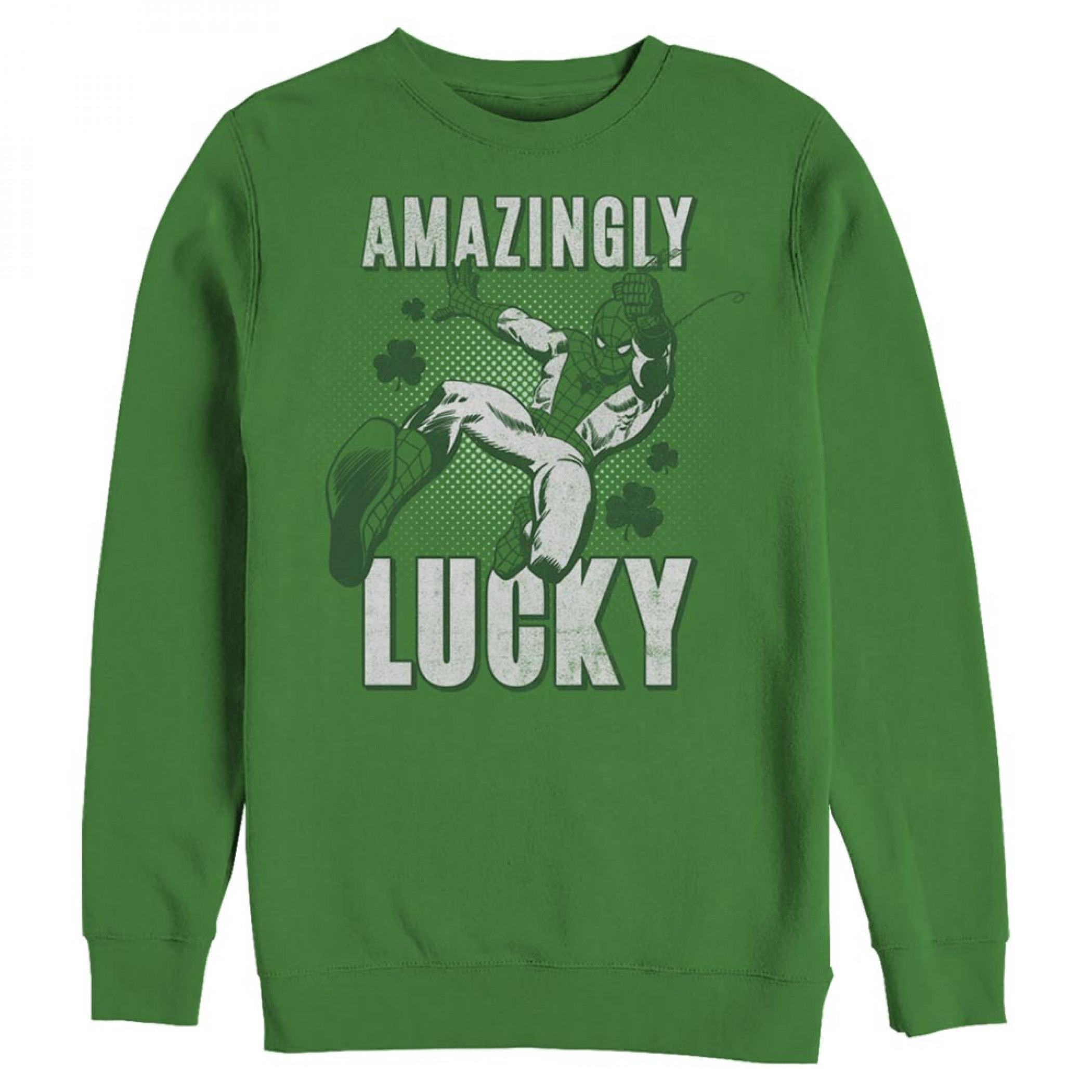 Spider-Man Amazingly Lucky Green Sweatshirt