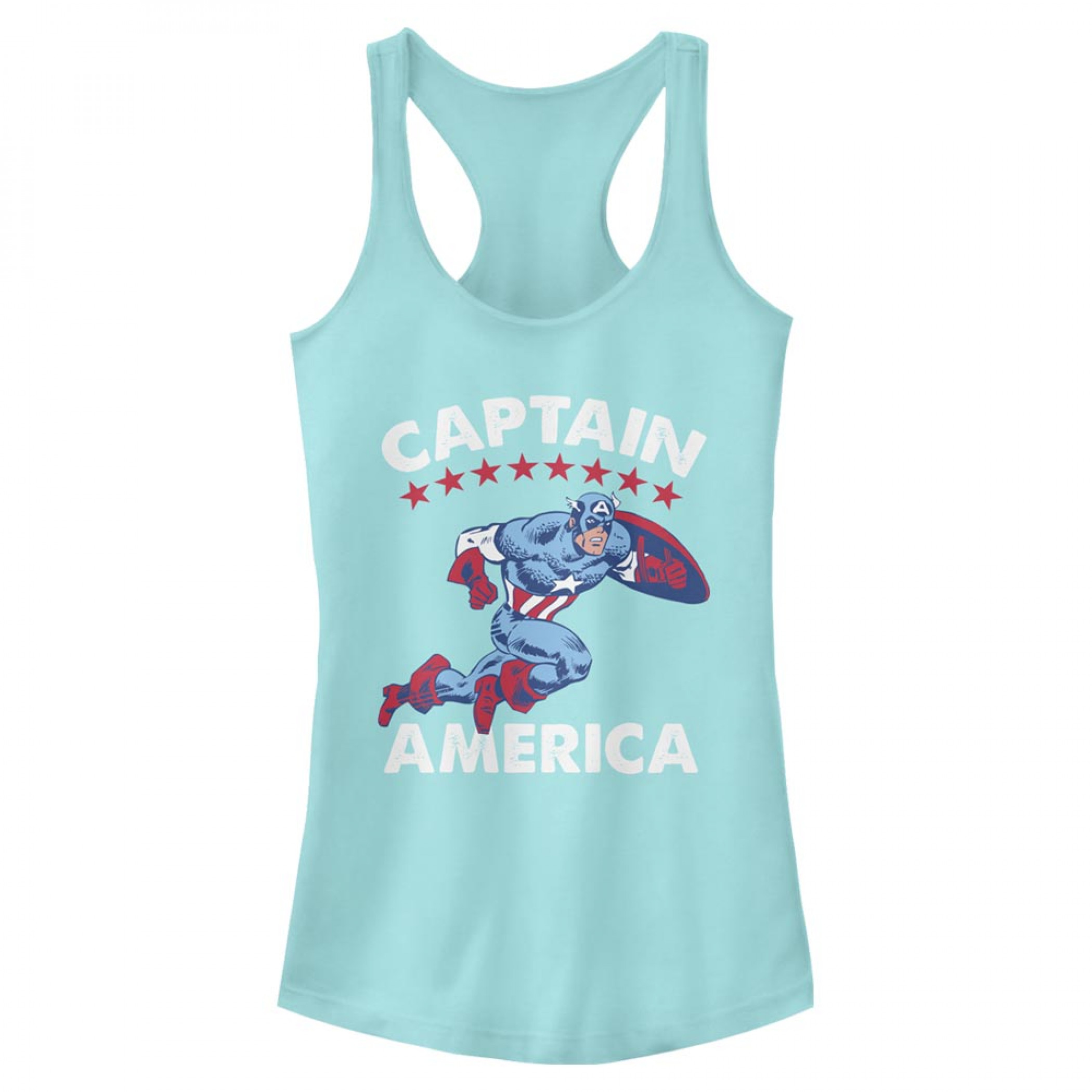 Captain America Vintage Racerback Tank Top