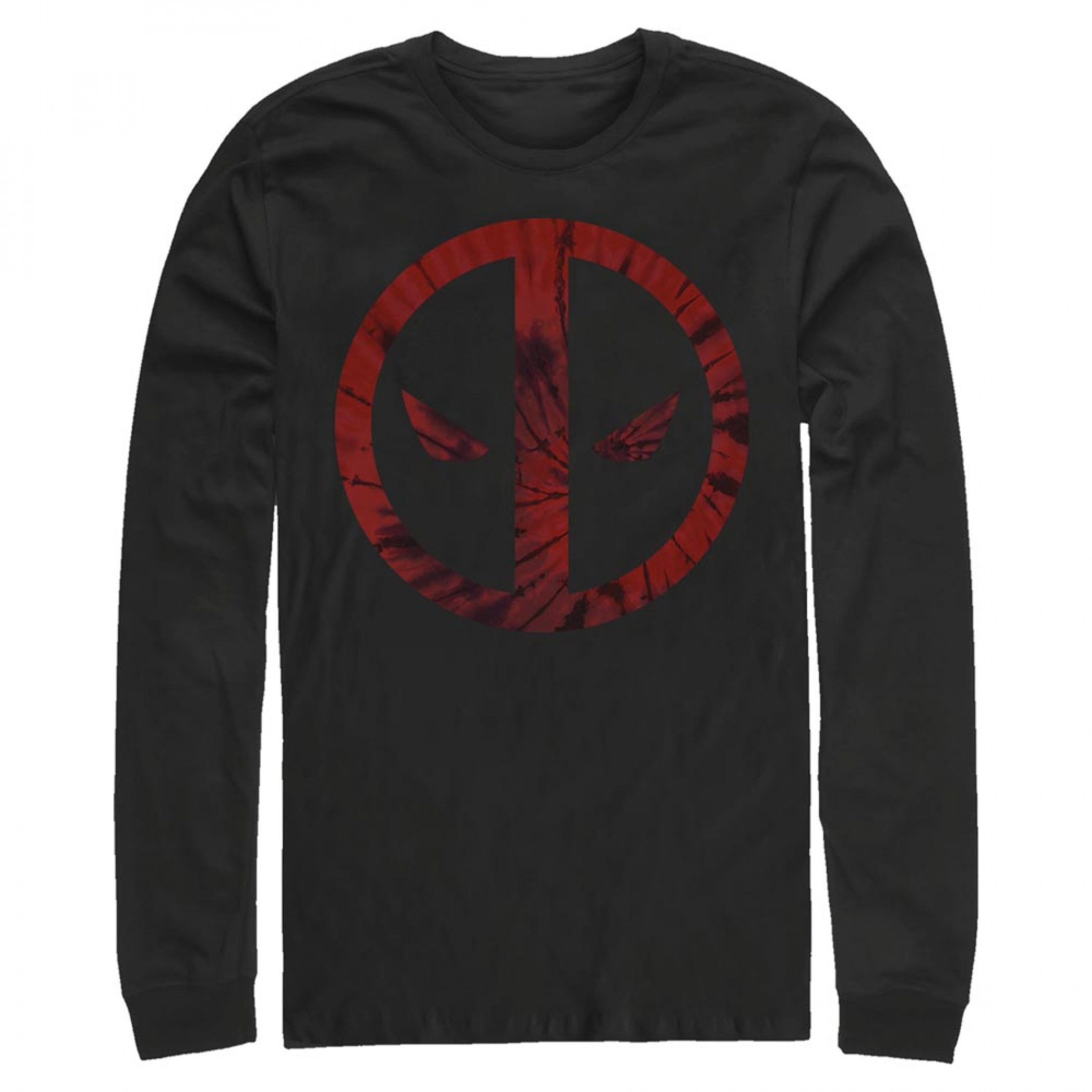 Deadpool Tie Dye Logo Long Sleeve Shirt