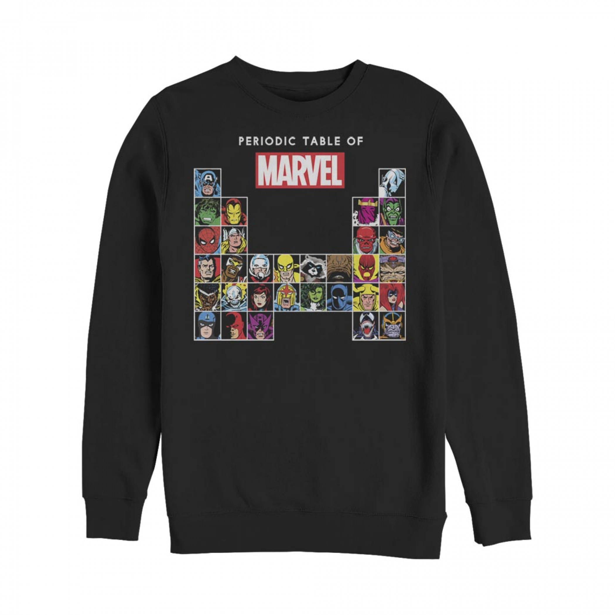 Marvel Periodic Table of Heroes Sweatshirt