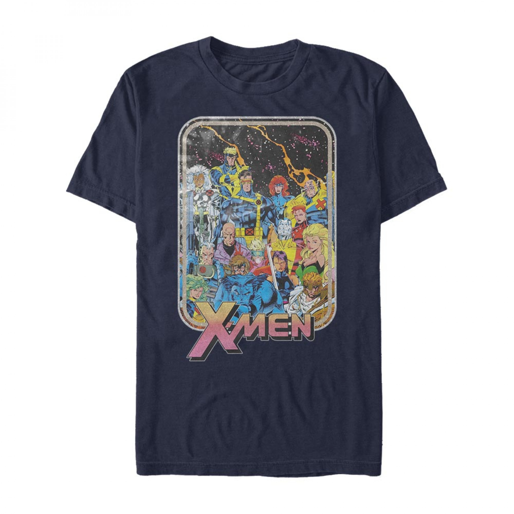 X-Men Classic Lineup Men's Blue T-Shirt