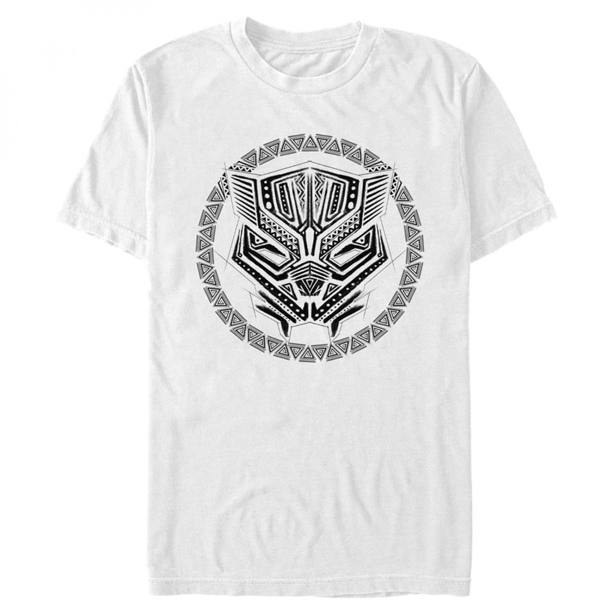 Black Panther Sketched Logo T-Shirt