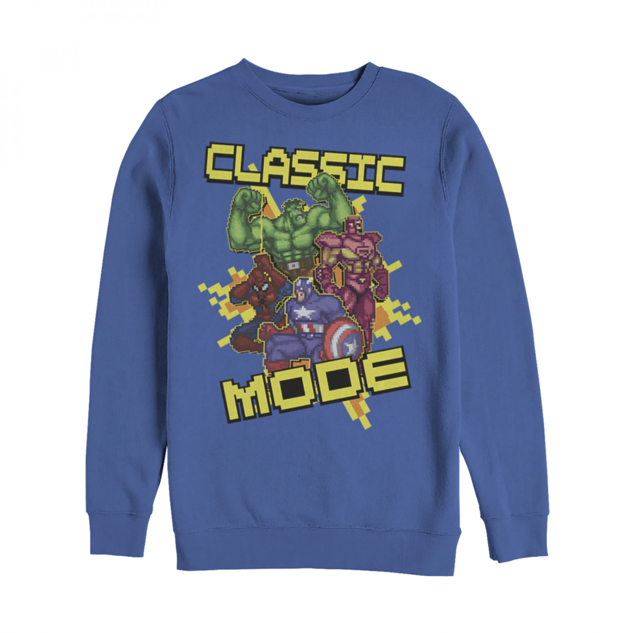 Marvel Pixelated Avengers Classic Mode Sweatshirt