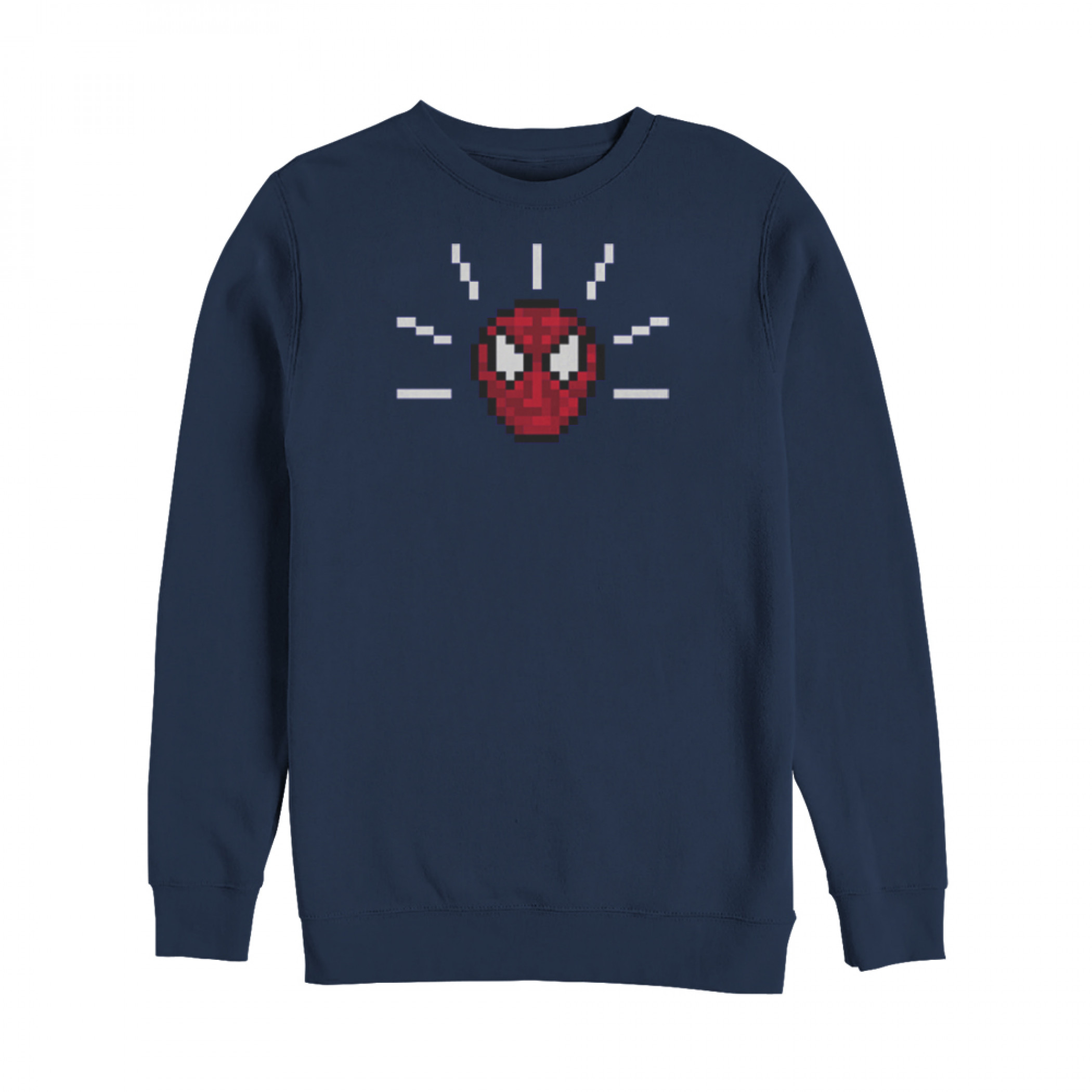 Marvel Pixelated Spider-Man Mask Sweatshirt