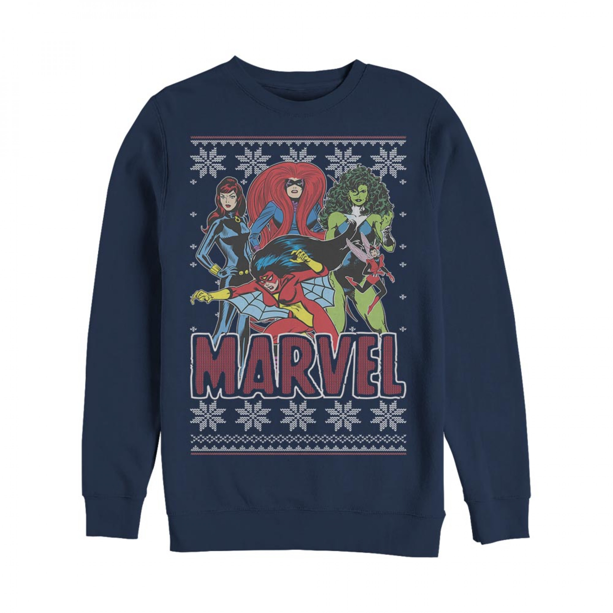 Marvel Girl Power Ugly Christmas Sweatshirt