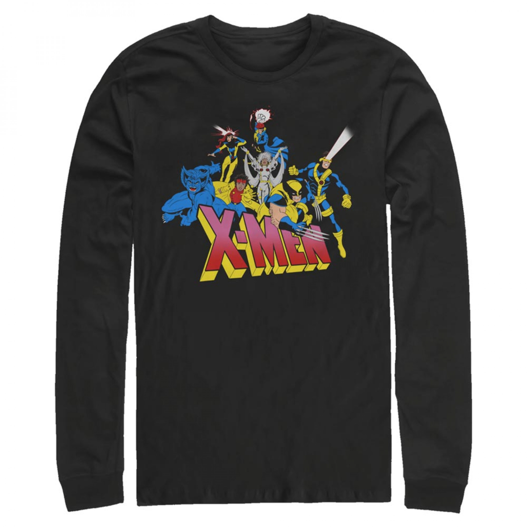 X-Men 90's Cartoon Hero Logo Long Sleeve Shirt