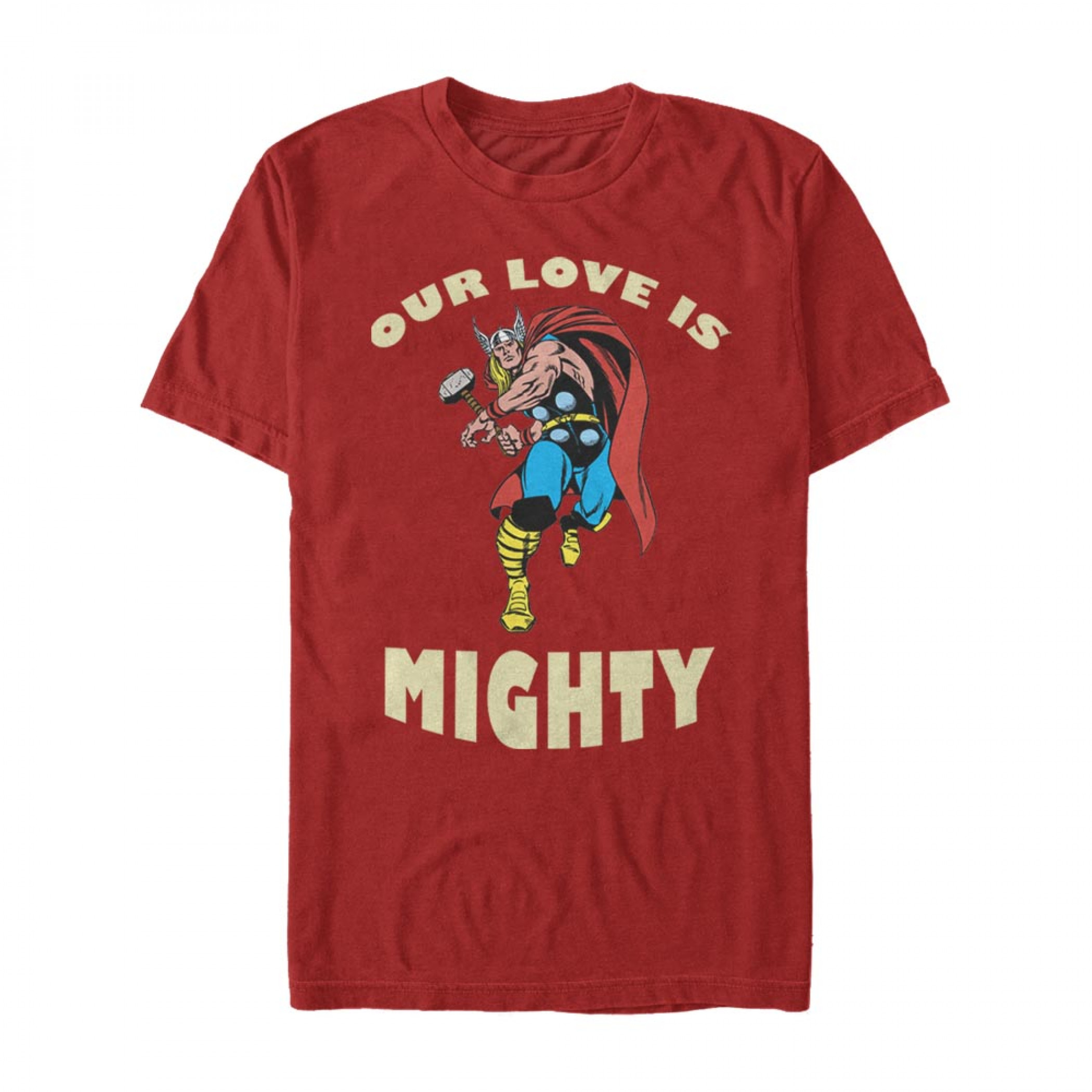 Thor Our Love is Mighty Red T-Shirt