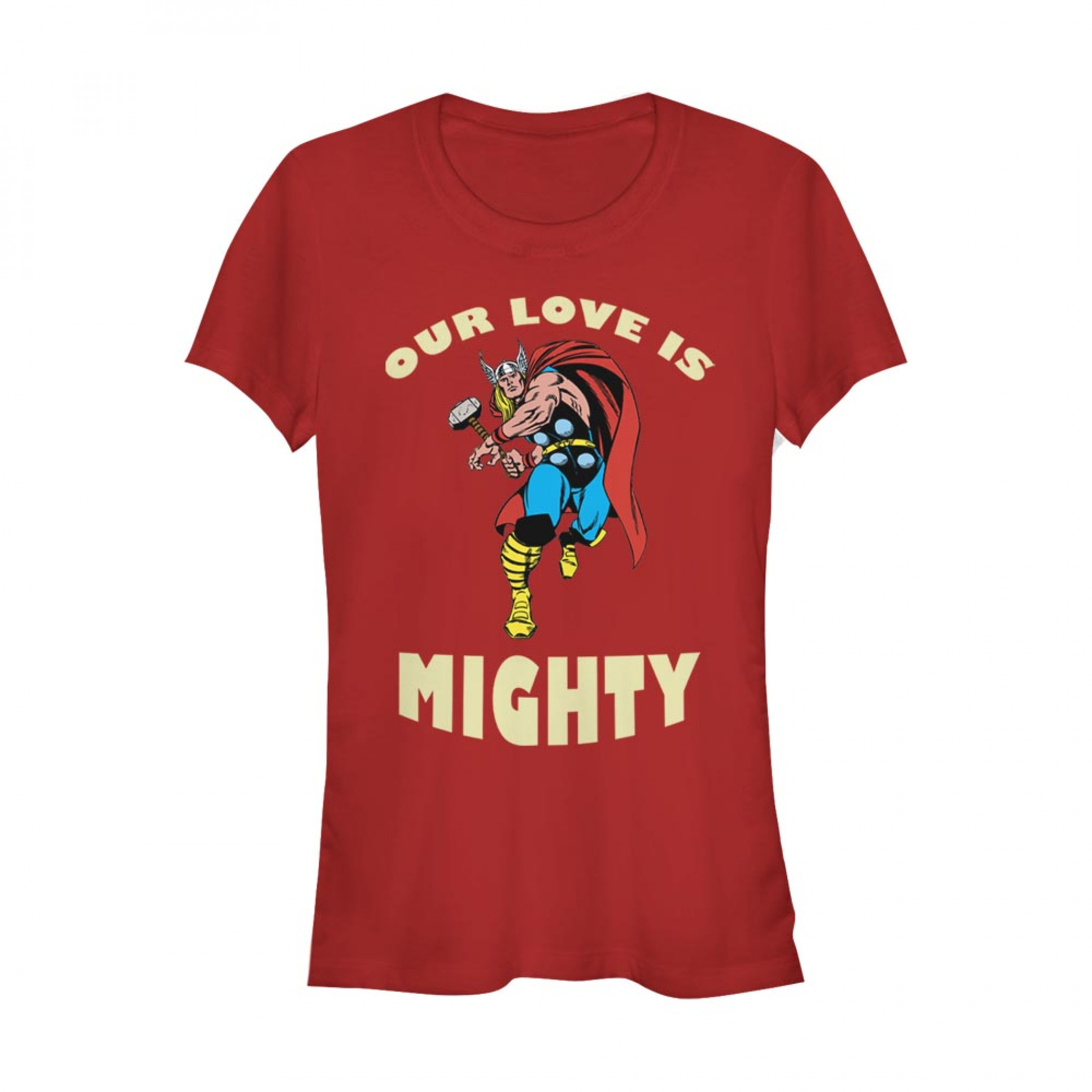 Thor Our Love is Mighty Red Women's T-Shirt
