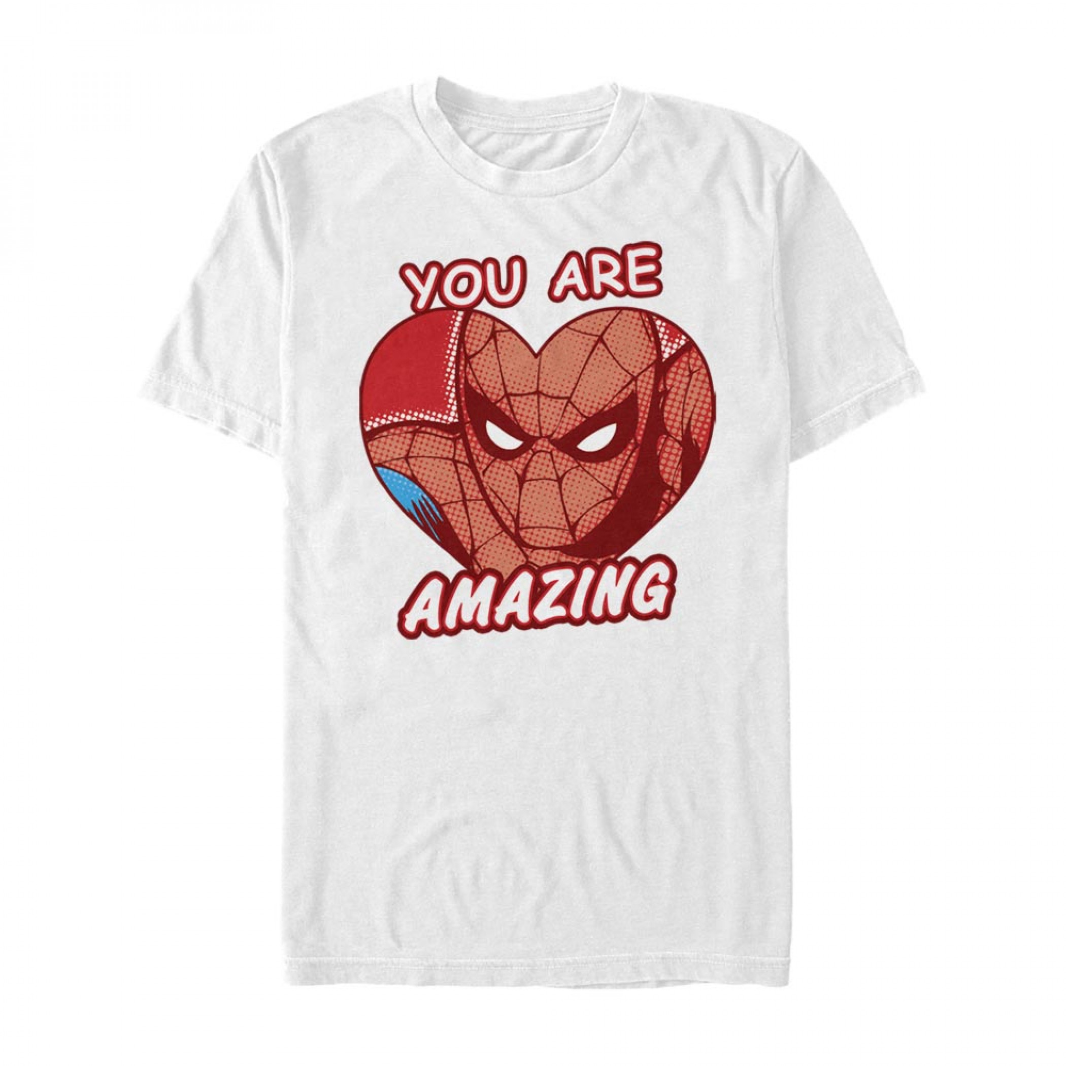 Spider-Man You Are Amazing Heart White T-Shirt