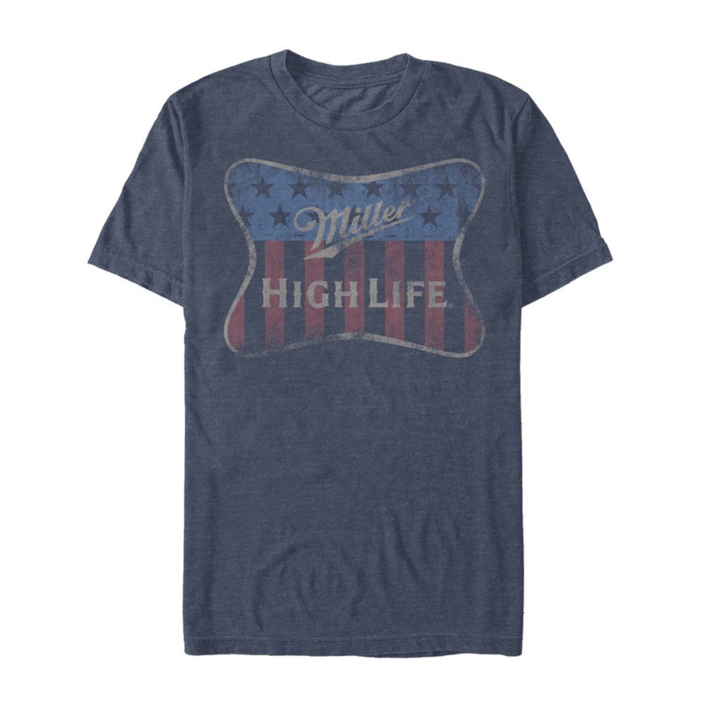 Miller High Life Beer Red White and Blue Label Men's T-Shirt