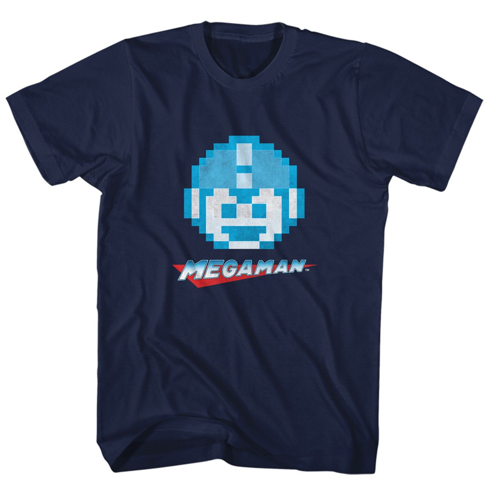 Mega Man Pixel Face Tshirt