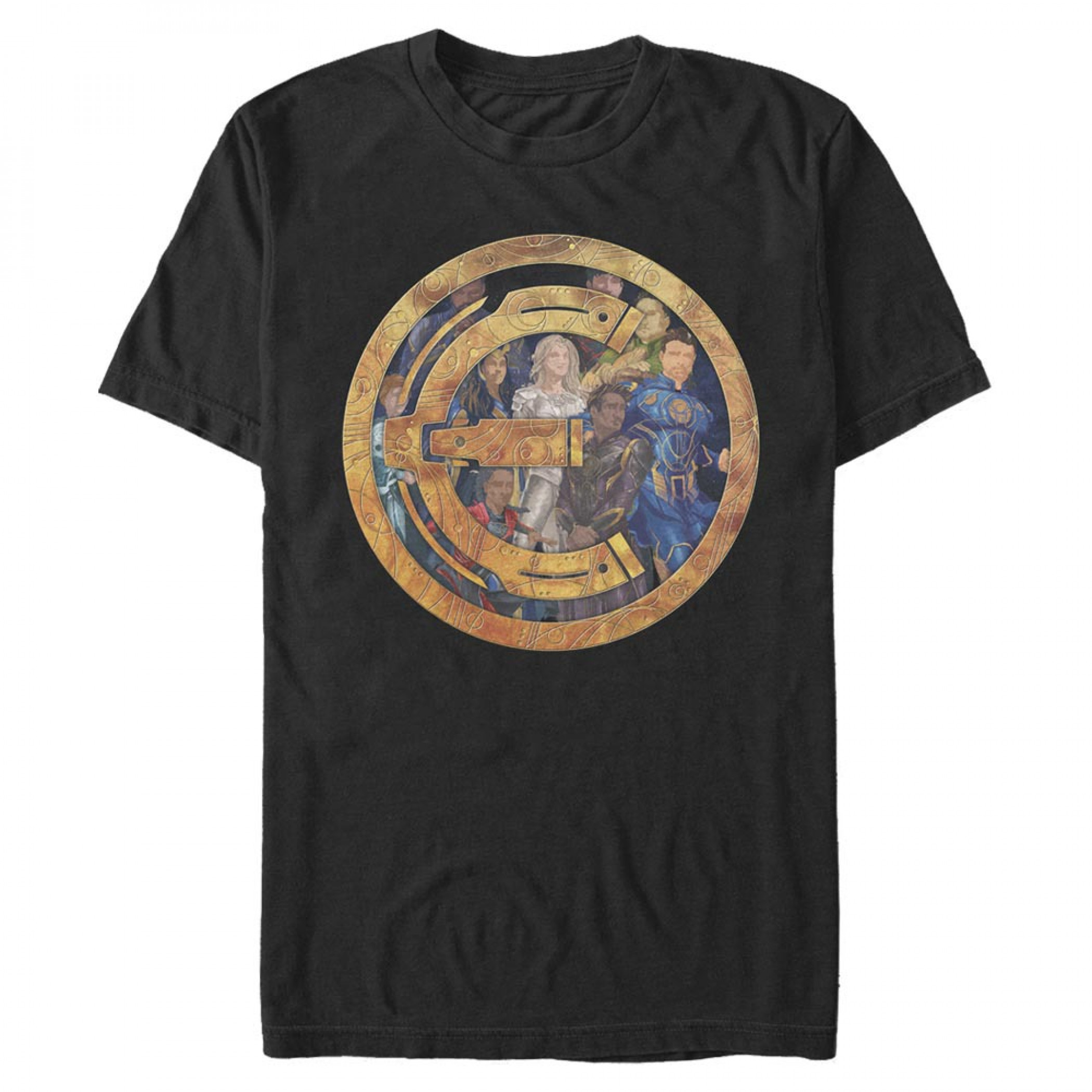 Marvel Comics The Eternals All Characters Behind Logo T-Shirt