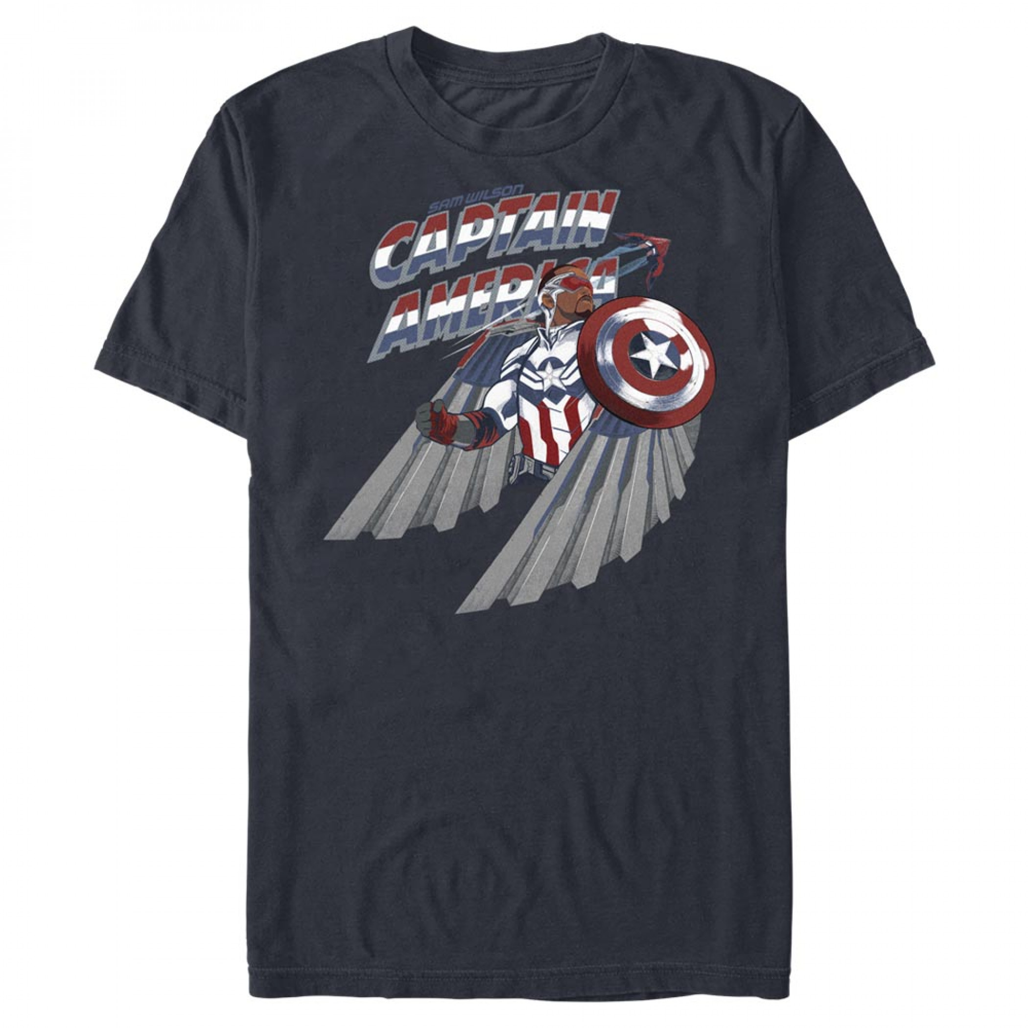 Captain America Sam Wilson Portrait T-Shirt