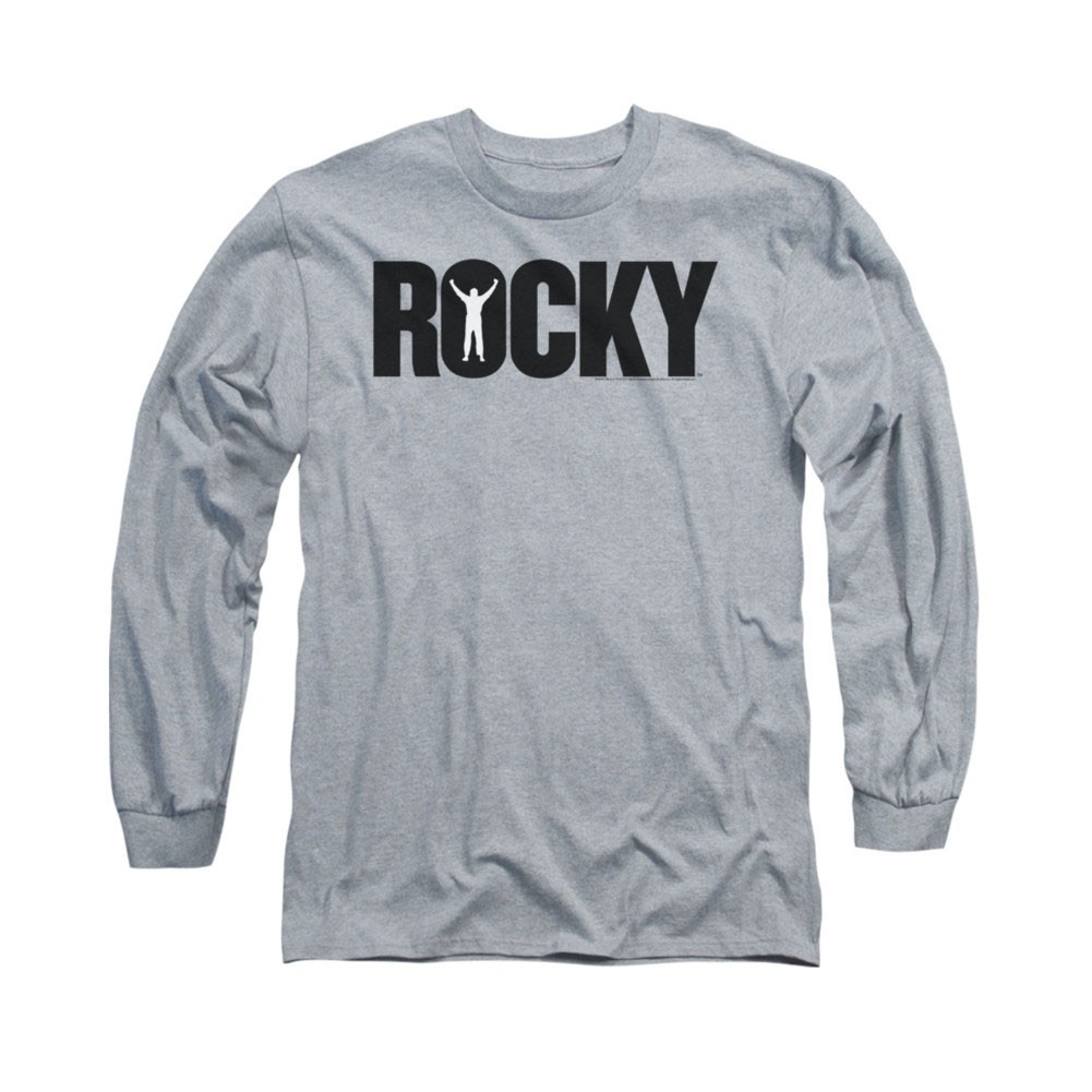 Rocky Logo Gray Long Sleeve T-Shirt