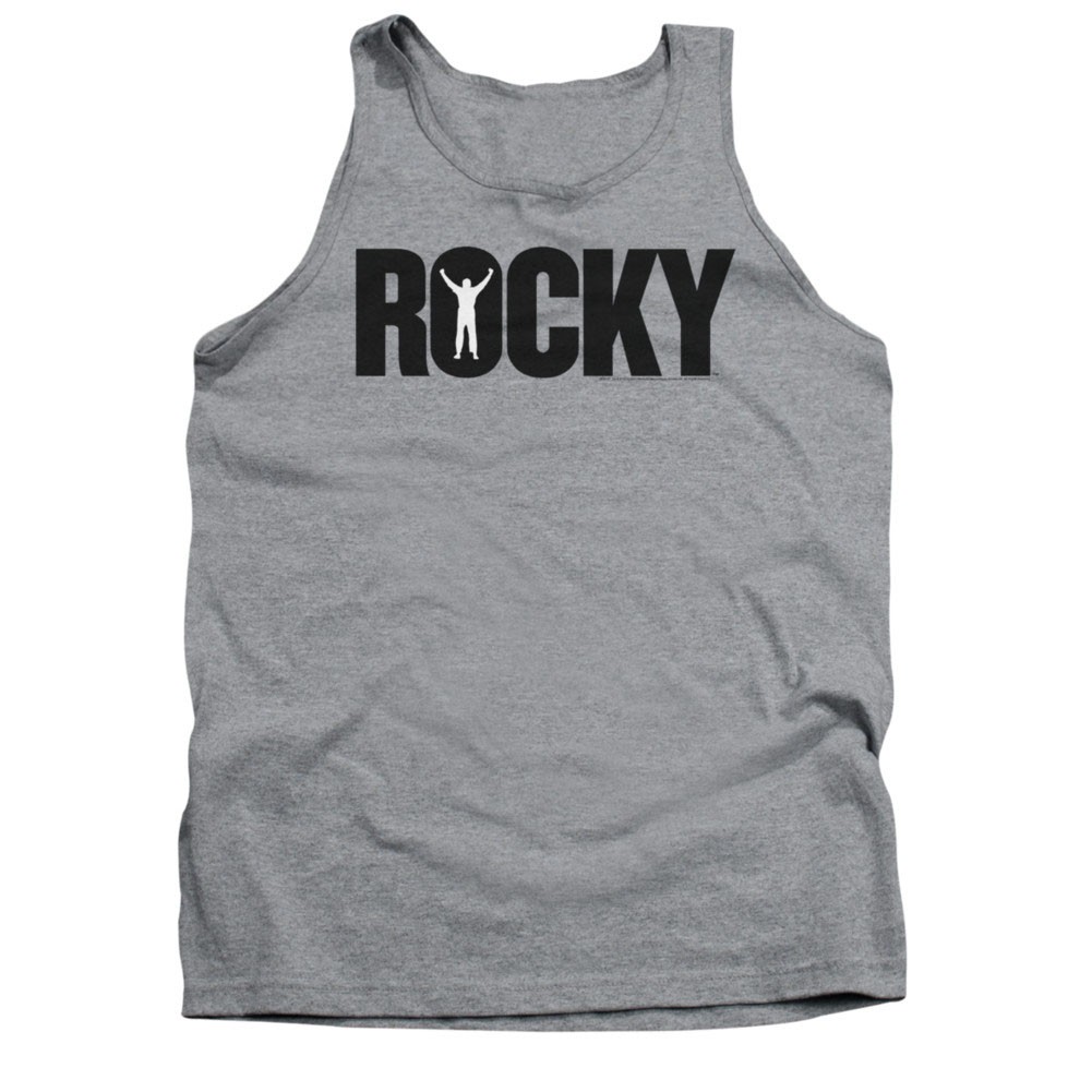Rocky Logo Gray Tank Top