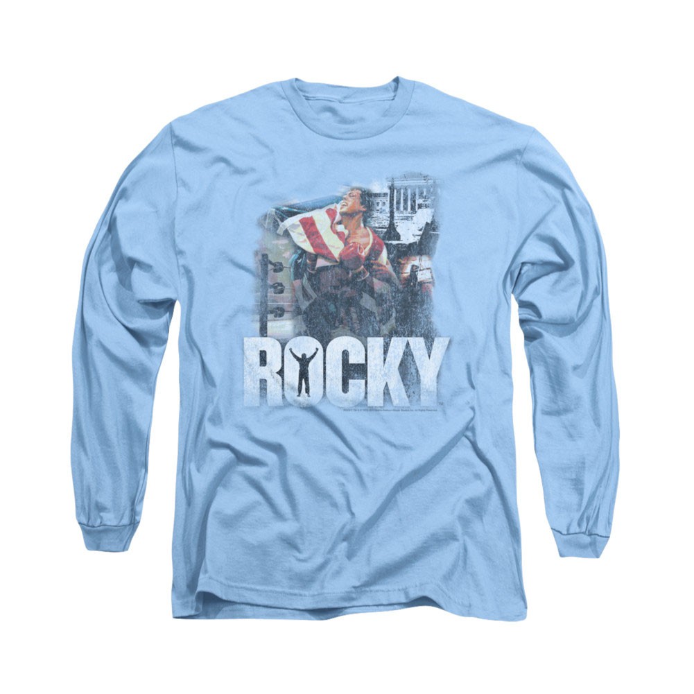 Rocky The Champion Blue Long Sleeve T-Shirt