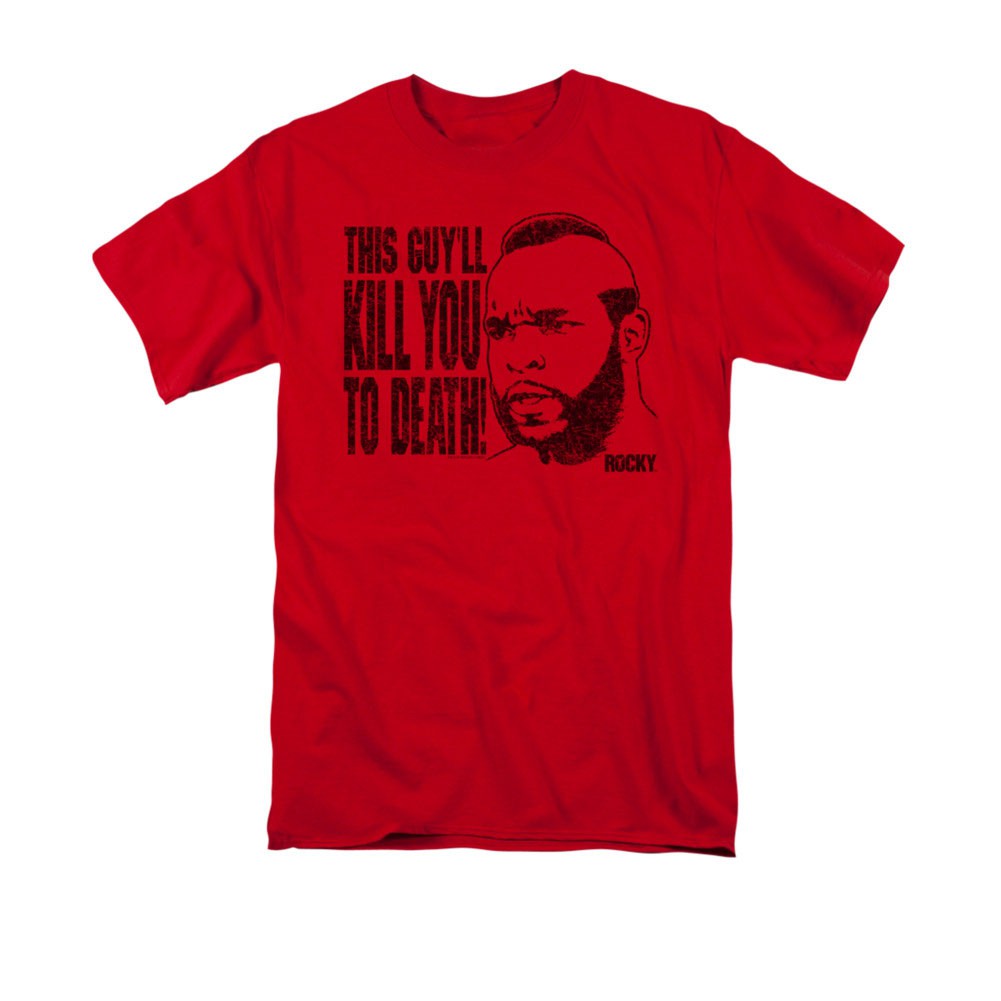 Rocky Kill You To Death Mr. T Red T-Shirt