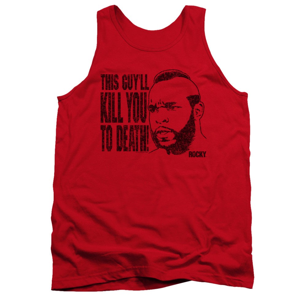 Rocky Mr. T Kill You To Death Red Tank Top