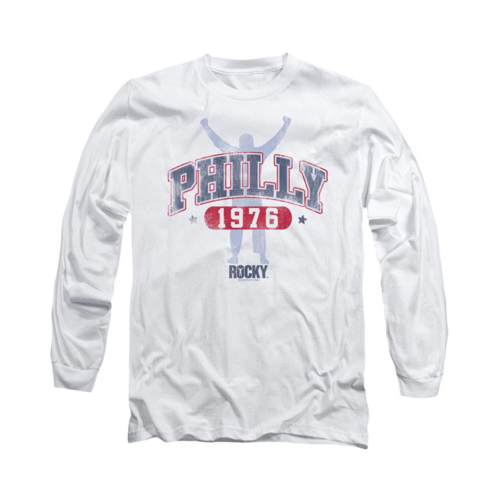 Rocky Philly 1976 White Long Sleeve T-Shirt