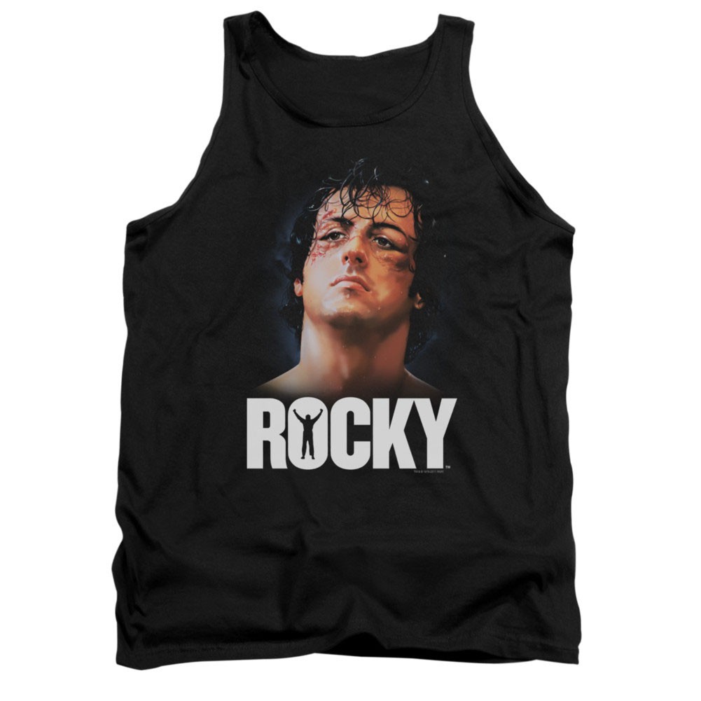 Rocky The Champ Black Tank Top