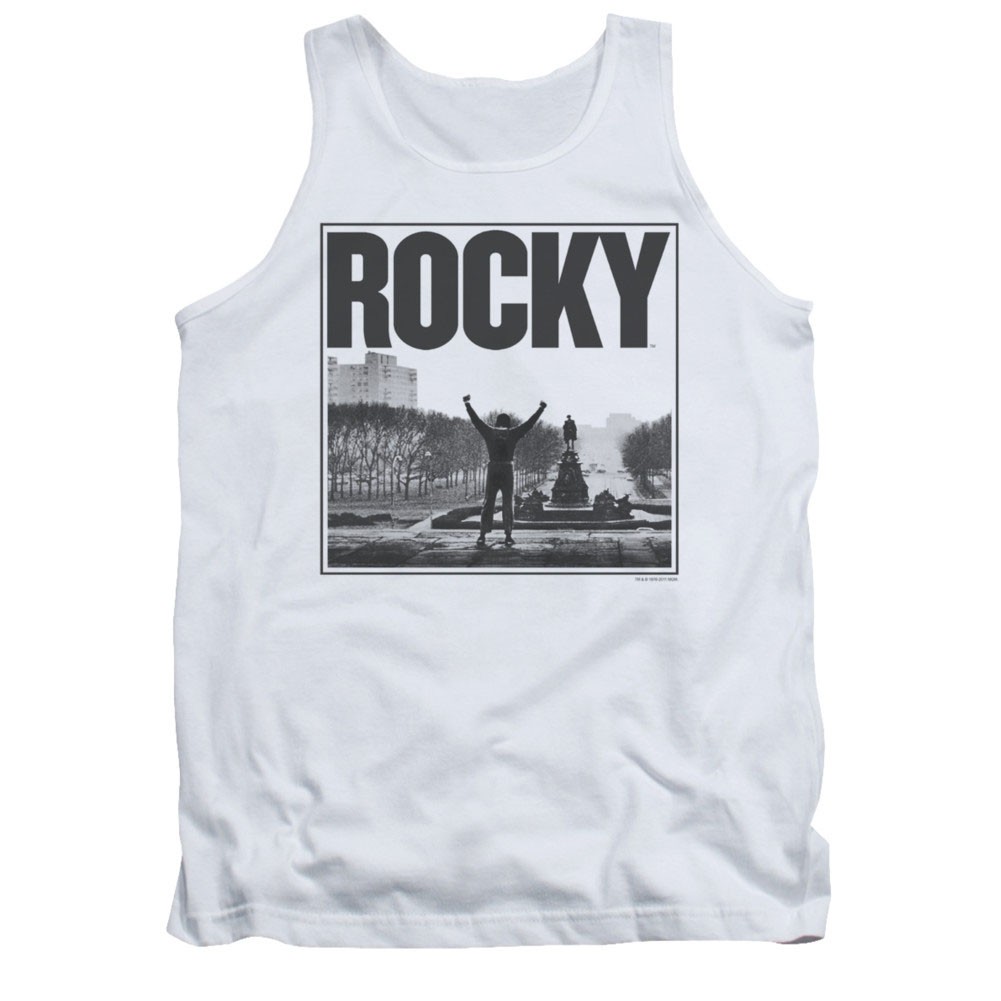 Rocky Top Of The Stairs White Tank Top