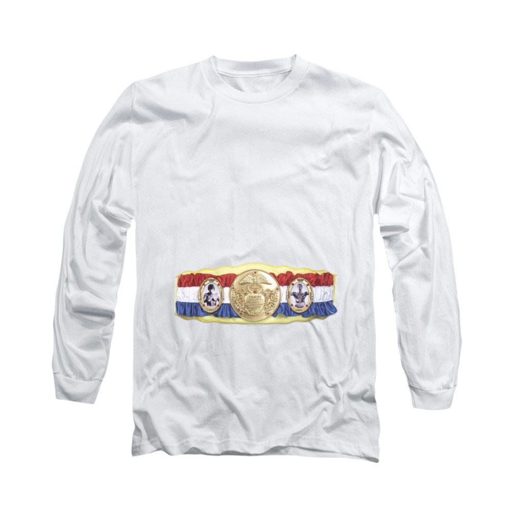 Rocky Championship Belt White Long Sleeve T-Shirt