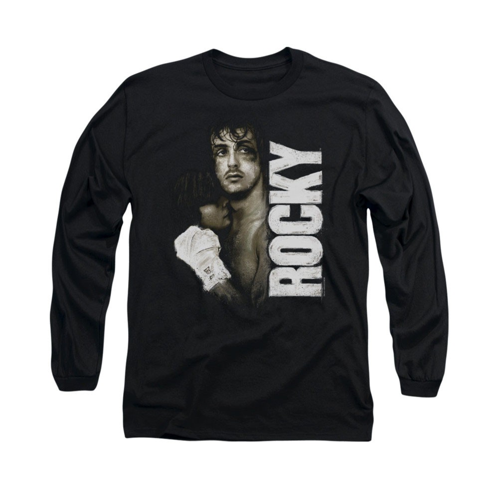 Rocky Painted Black Long Sleeve T-Shirt